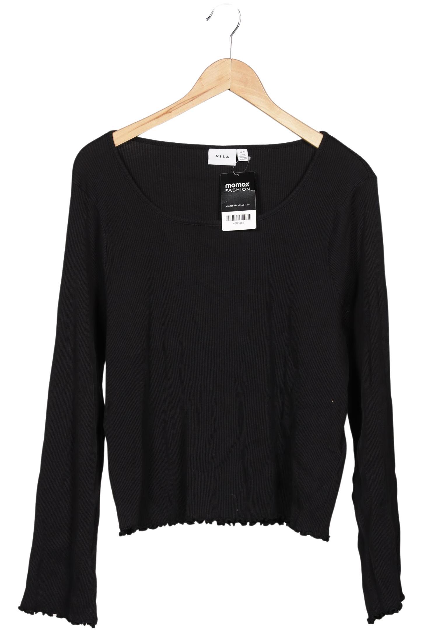 

Vila Damen Langarmshirt, schwarz, Gr. 52