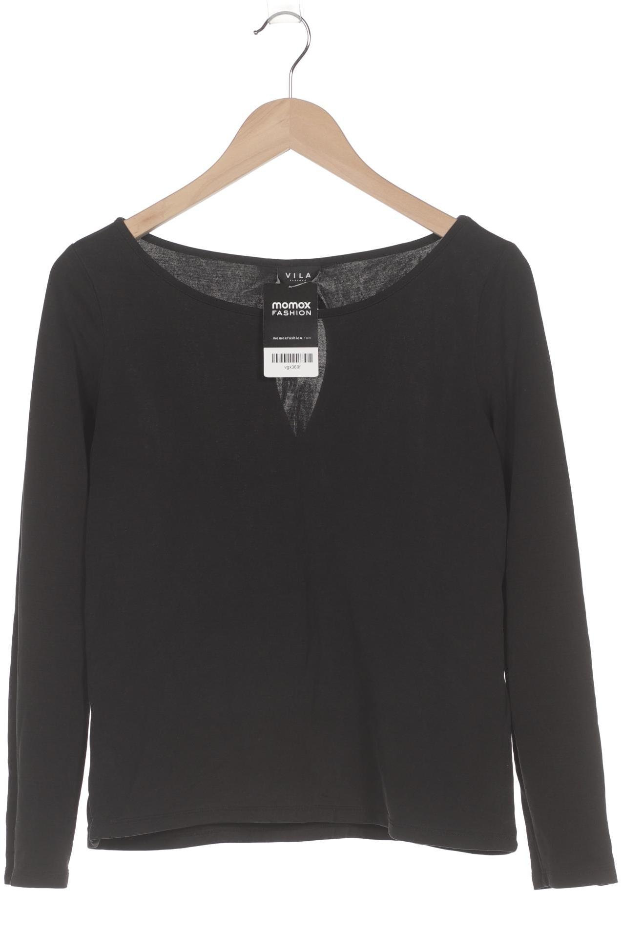 

Vila Damen Langarmshirt, schwarz, Gr. 36