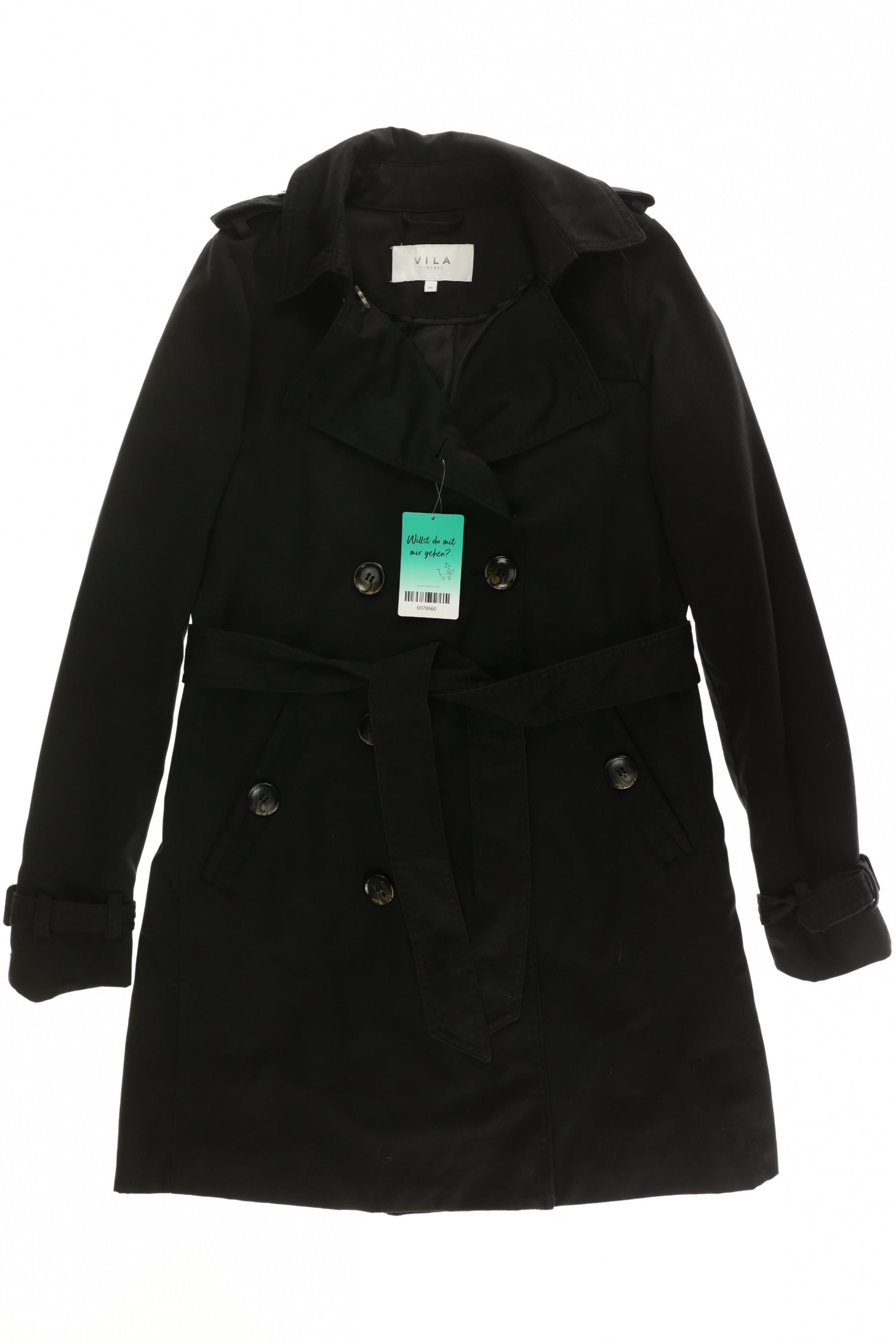 

Vila Damen Mantel, schwarz, Gr. 34