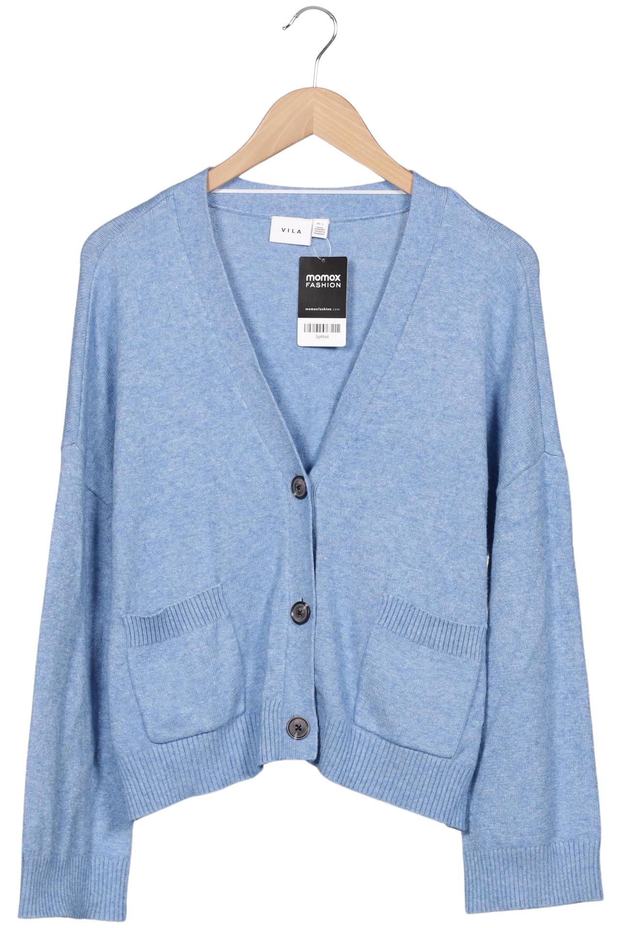 

Vila Damen Strickjacke, blau, Gr. 42