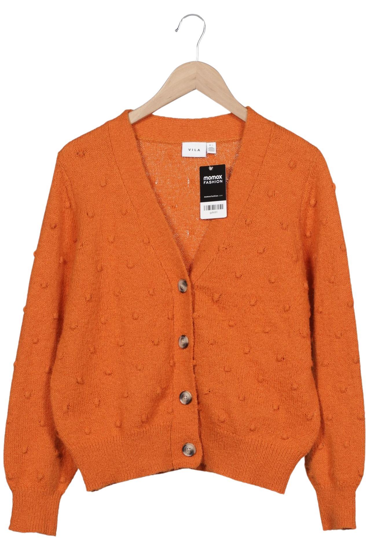 

Vila Damen Strickjacke, orange, Gr. 42