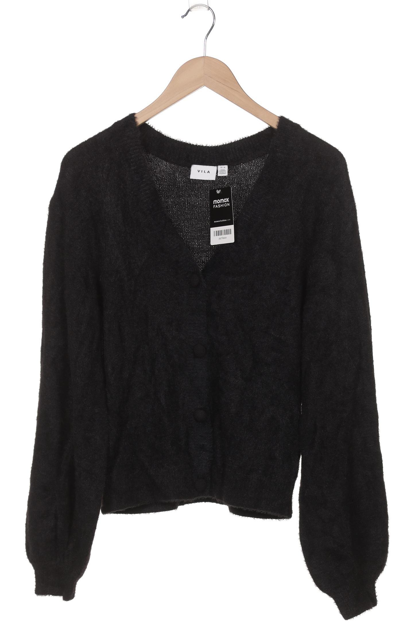 

Vila Damen Strickjacke, schwarz, Gr. 38