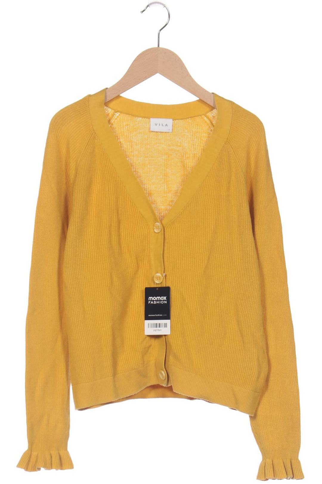 

Vila Damen Strickjacke, gelb, Gr. 36