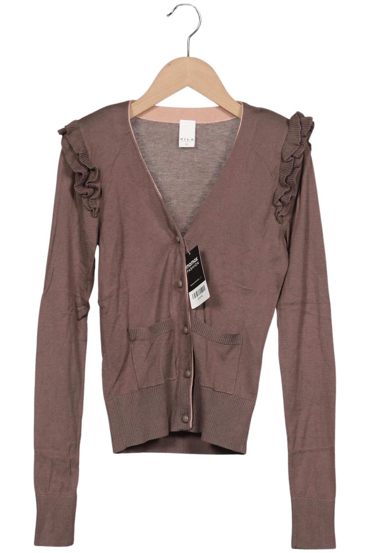 

Vila Damen Strickjacke, braun, Gr. 34