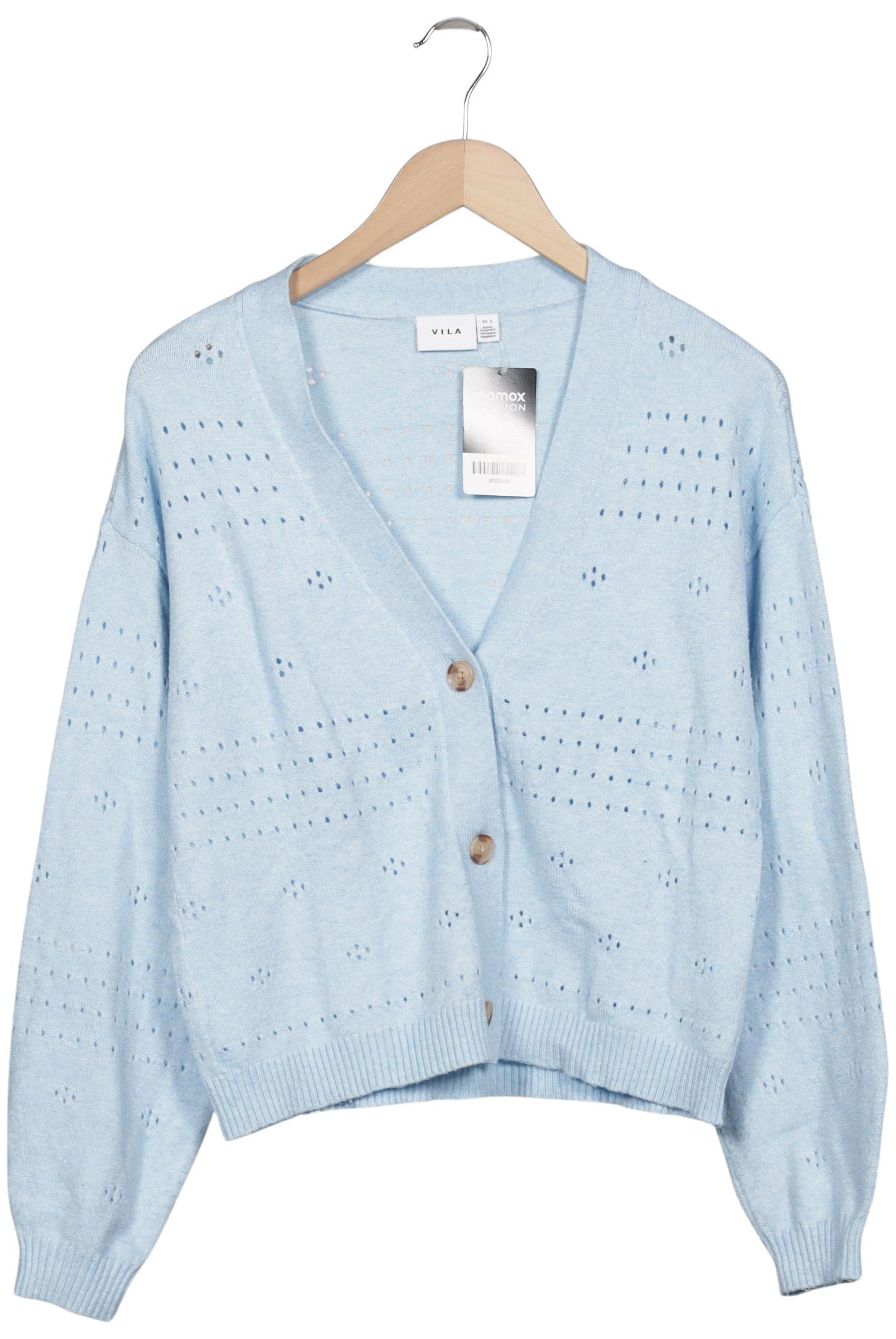 

Vila Damen Strickjacke, hellblau, Gr. 36