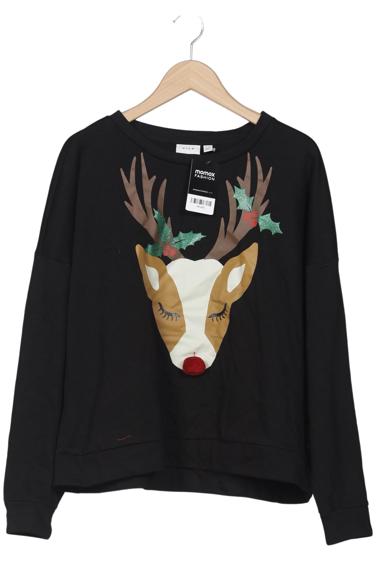 

Vila Damen Sweatshirt, schwarz, Gr. 46