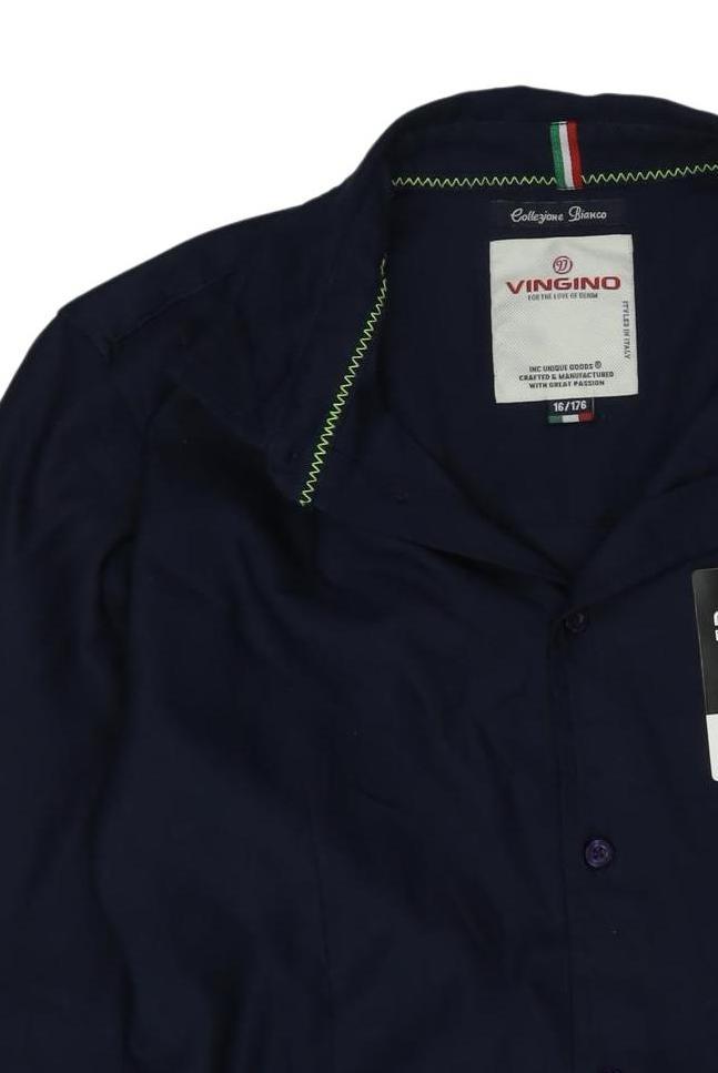 Thumbnail - Vingino Jungen Hemd, marineblau, Gr. 176