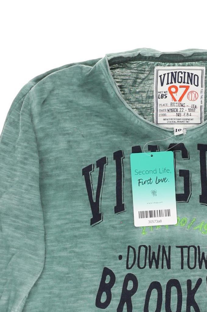 Thumbnail - Vingino Jungen Langarmshirt, grün, Gr. 140