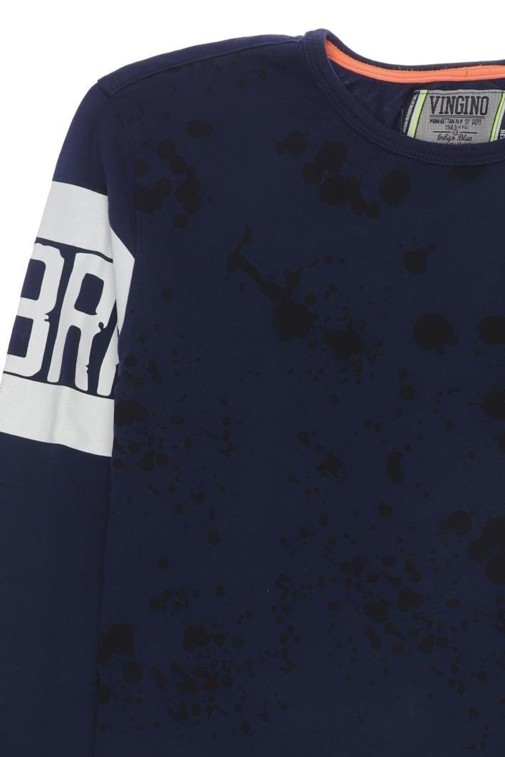 Thumbnail - Vingino Jungen Langarmshirt, marineblau, Gr. 176