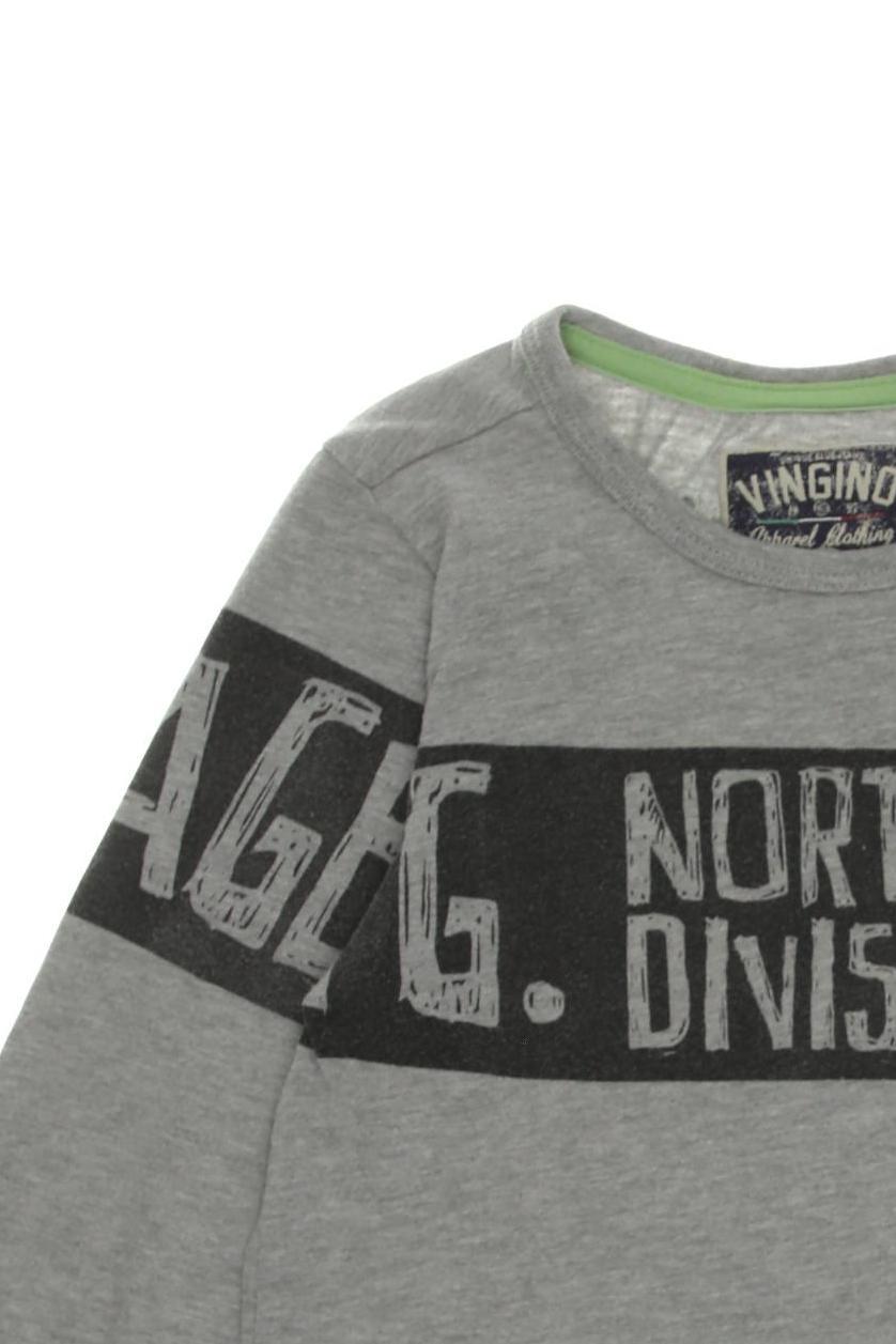 Thumbnail - Vingino Jungen Langarmshirt, grau, Gr. 128