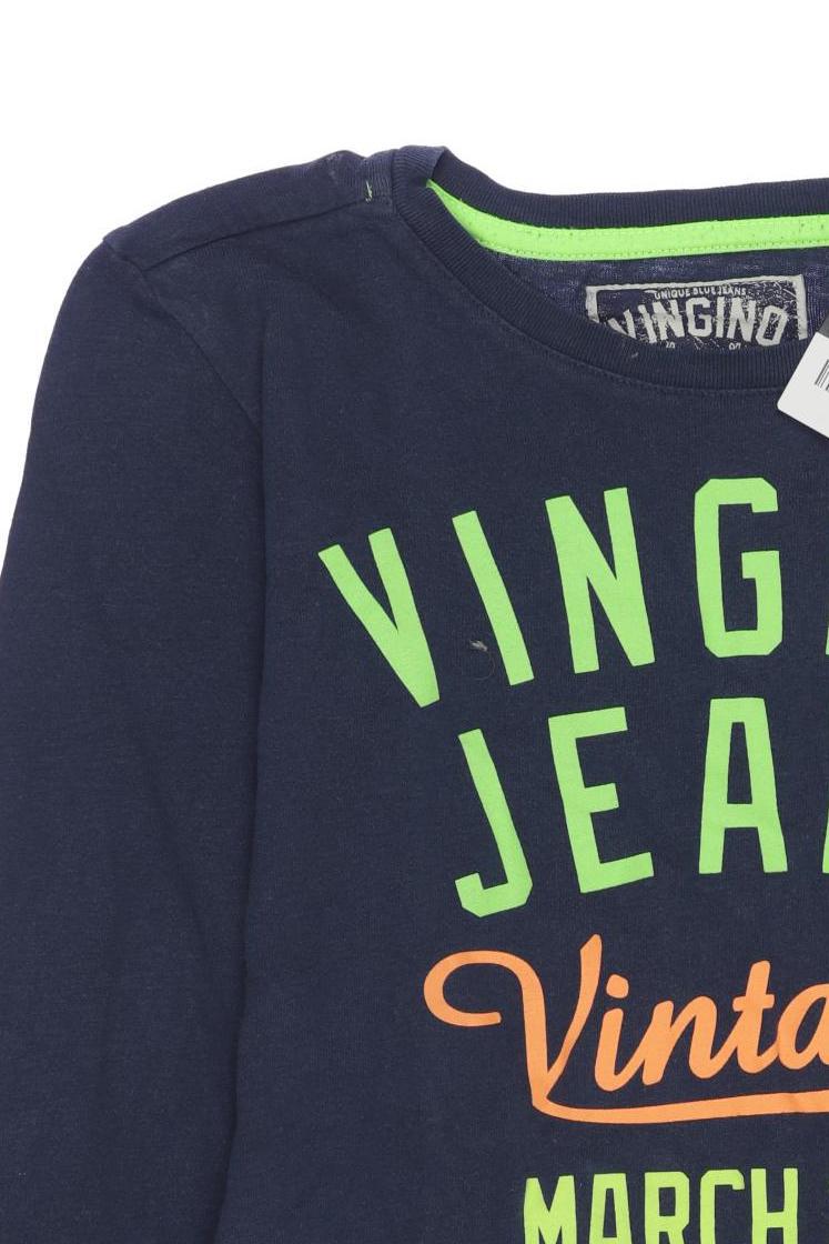 Thumbnail - Vingino Jungen Langarmshirt, marineblau, Gr. 140