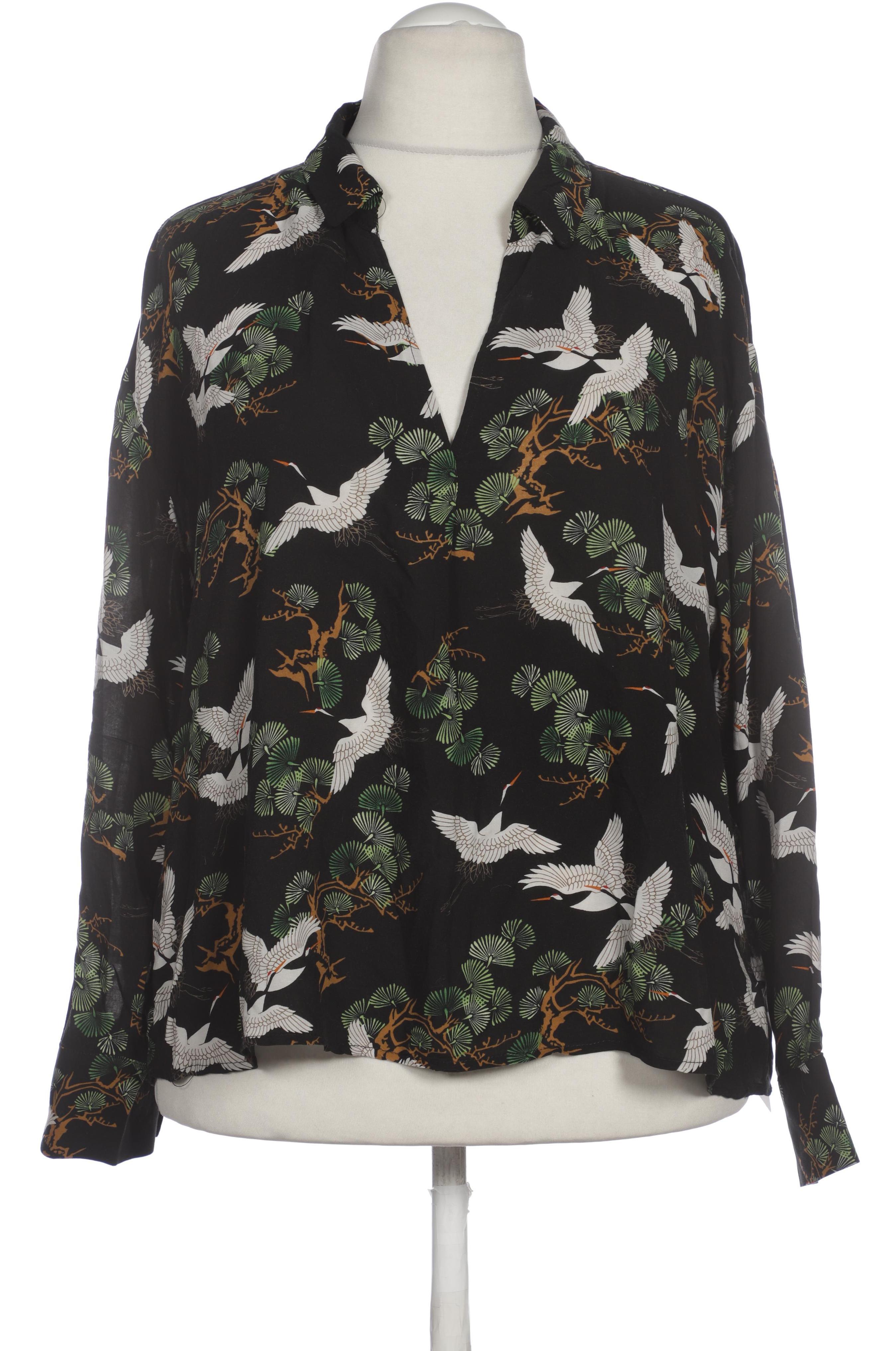 

violeta by Mango Damen Bluse, schwarz, Gr.