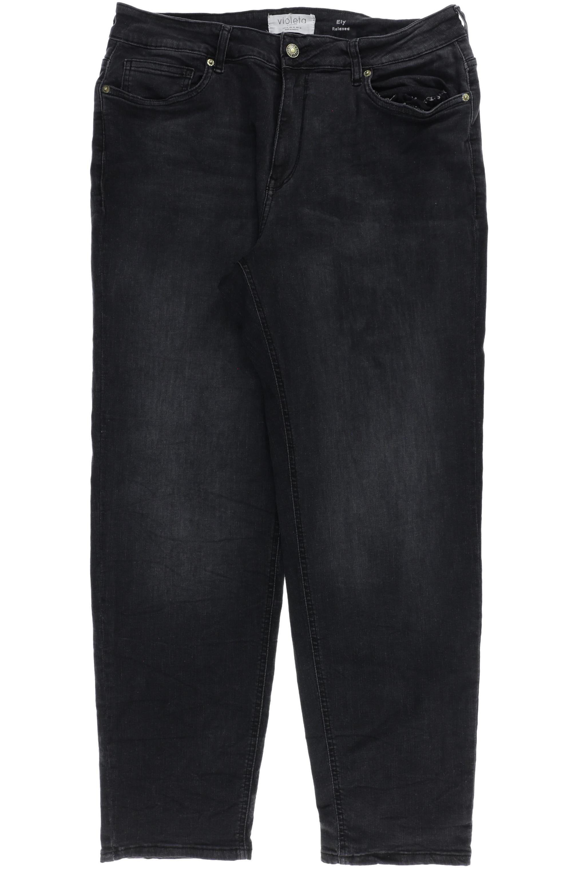 

violeta by Mango Damen Jeans, grau, Gr. 48