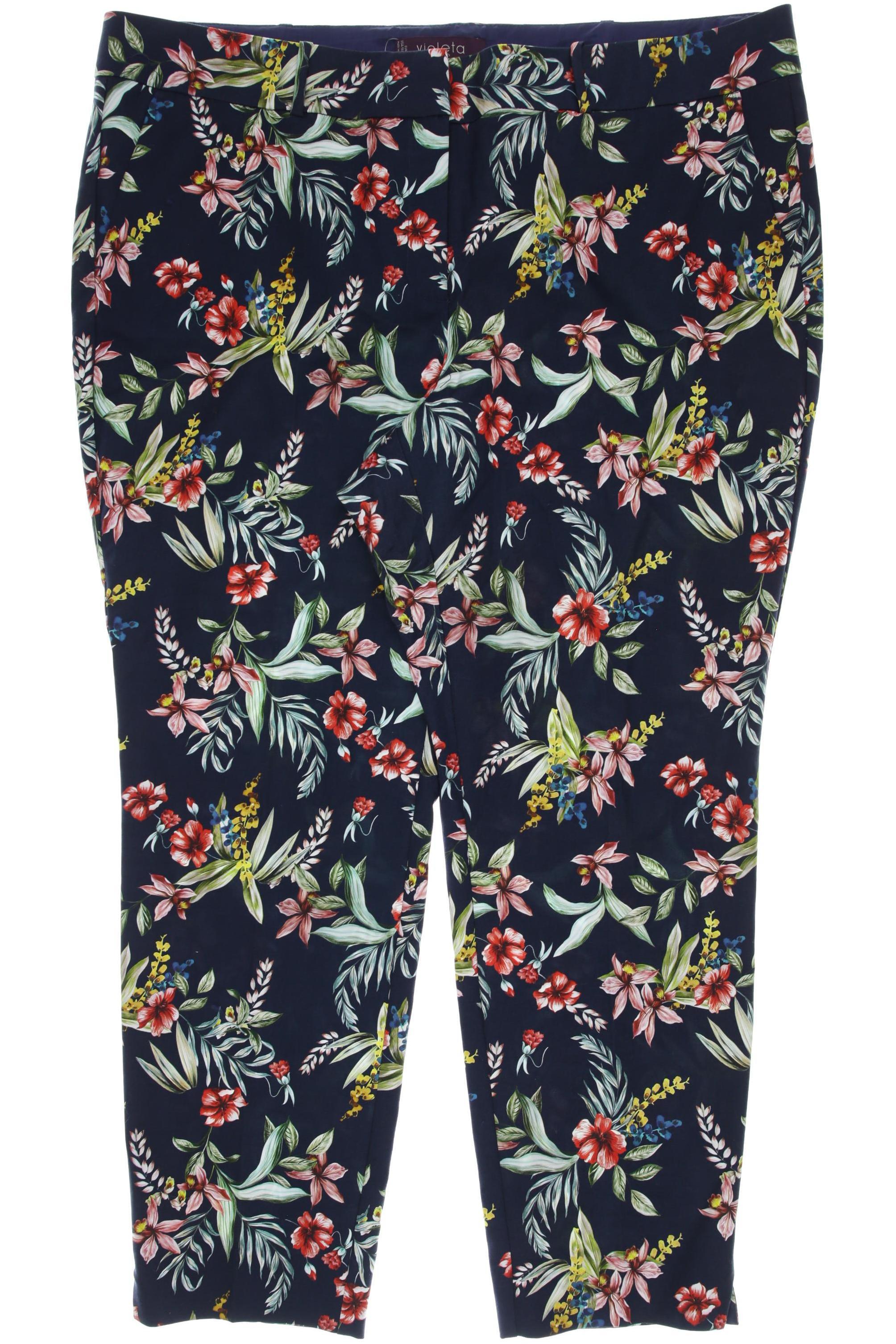 

violeta by Mango Damen Stoffhose, blau, Gr. 50