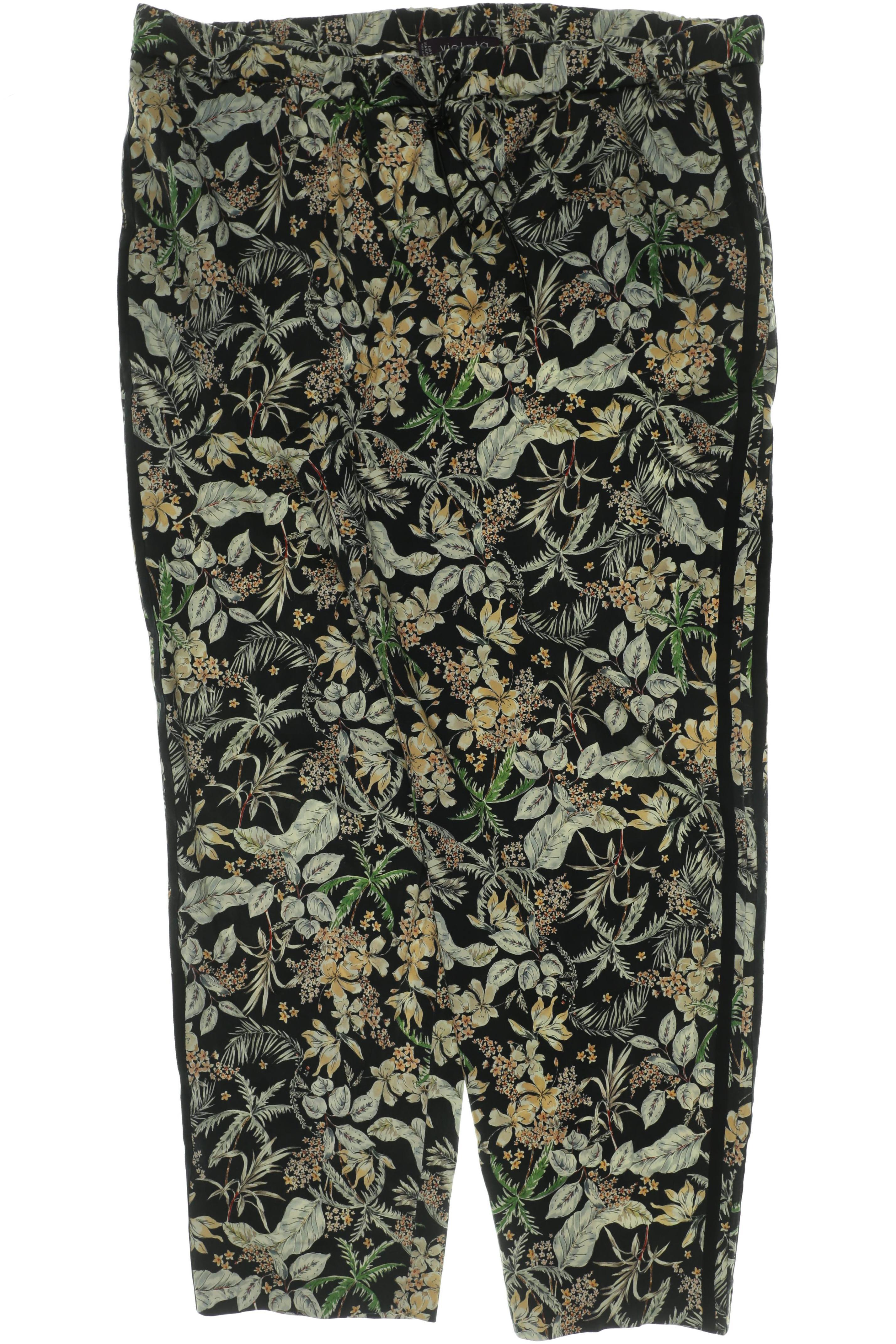 

violeta by Mango Damen Stoffhose, schwarz, Gr.