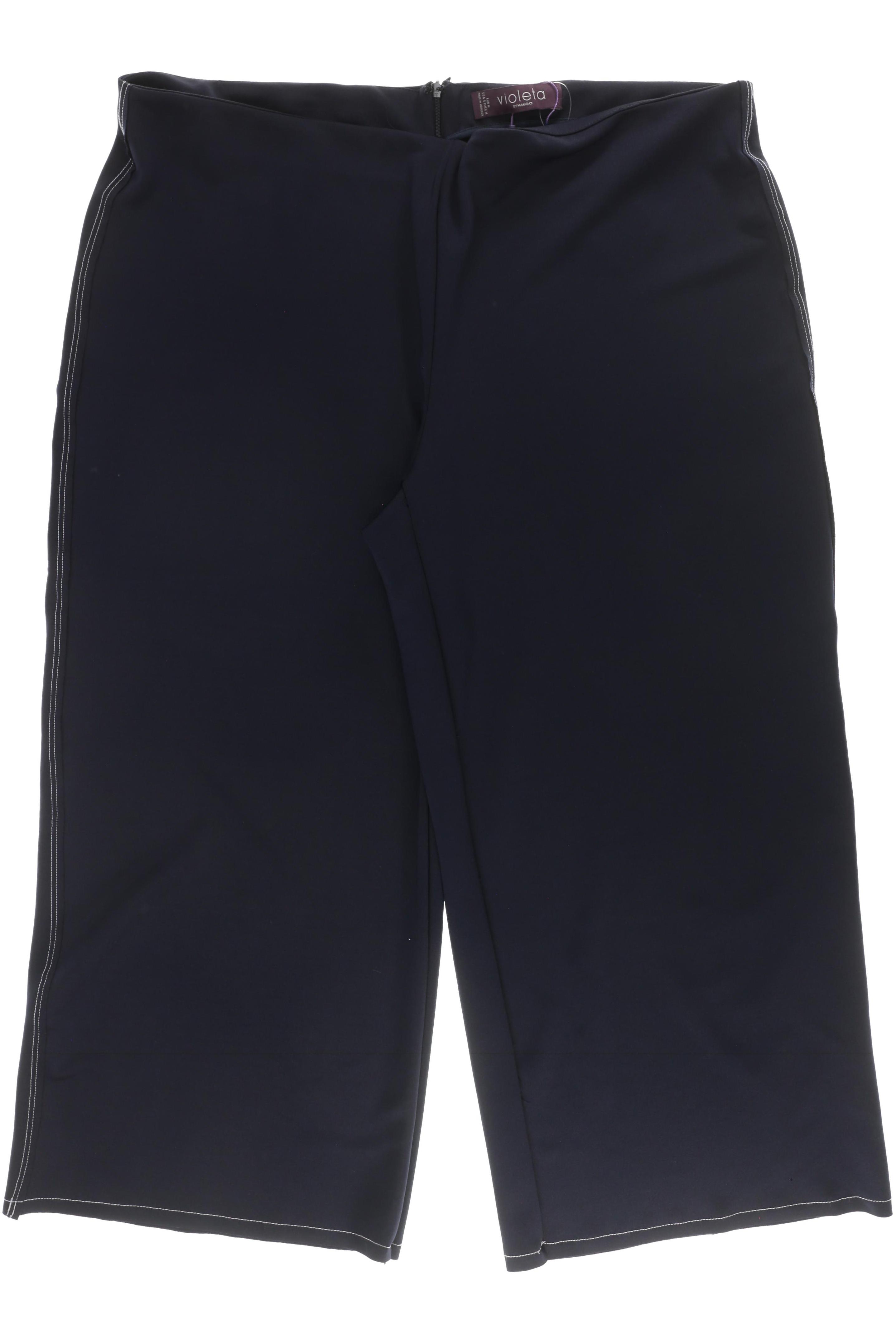 

violeta by Mango Damen Stoffhose, blau, Gr. 0