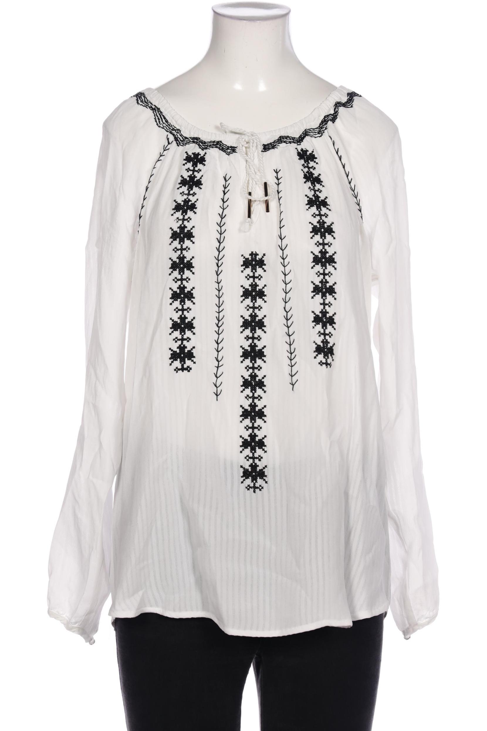 

violeta by Mango Damen Bluse, weiß, Gr. 38