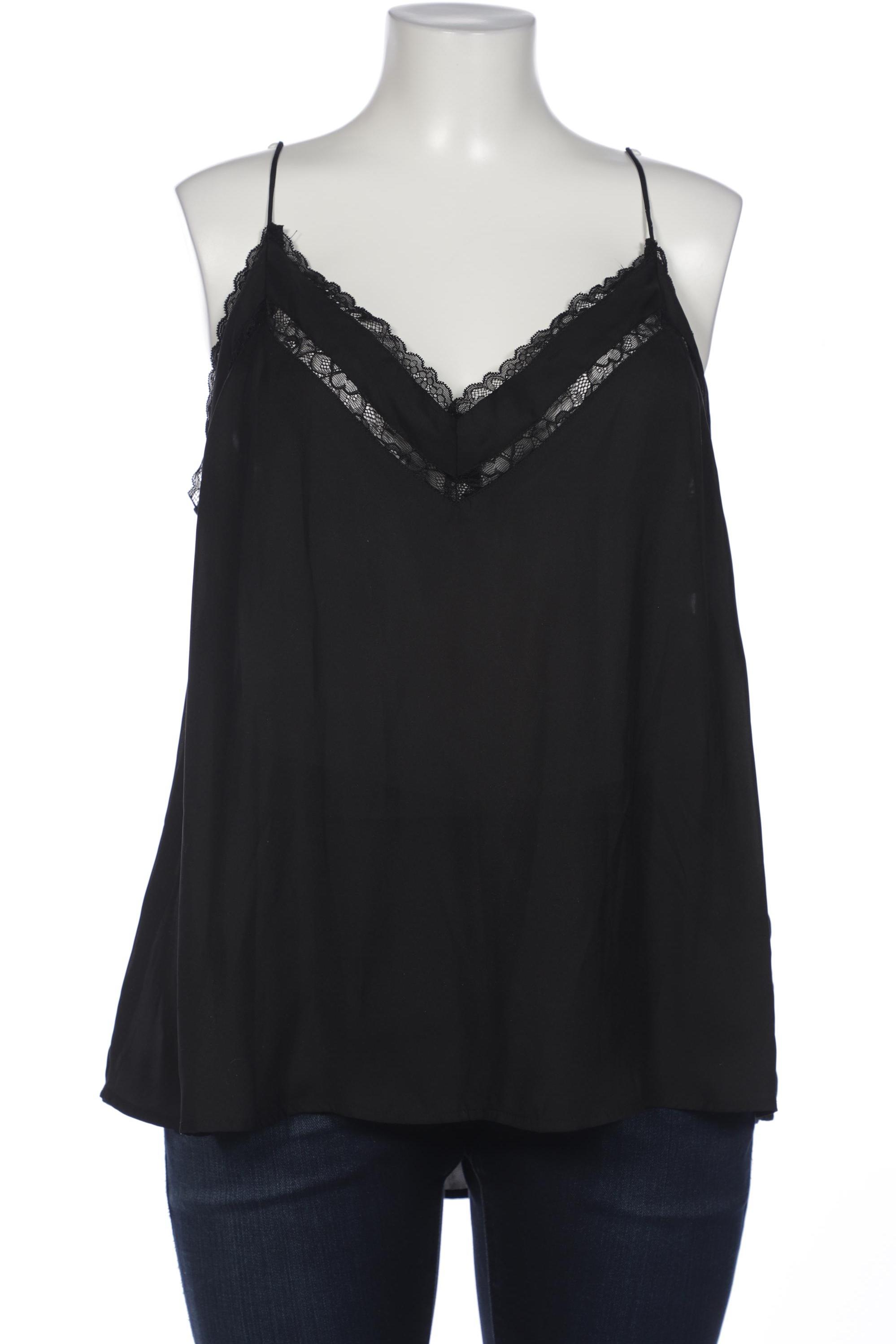 

violeta by Mango Damen Top, schwarz, Gr. 46