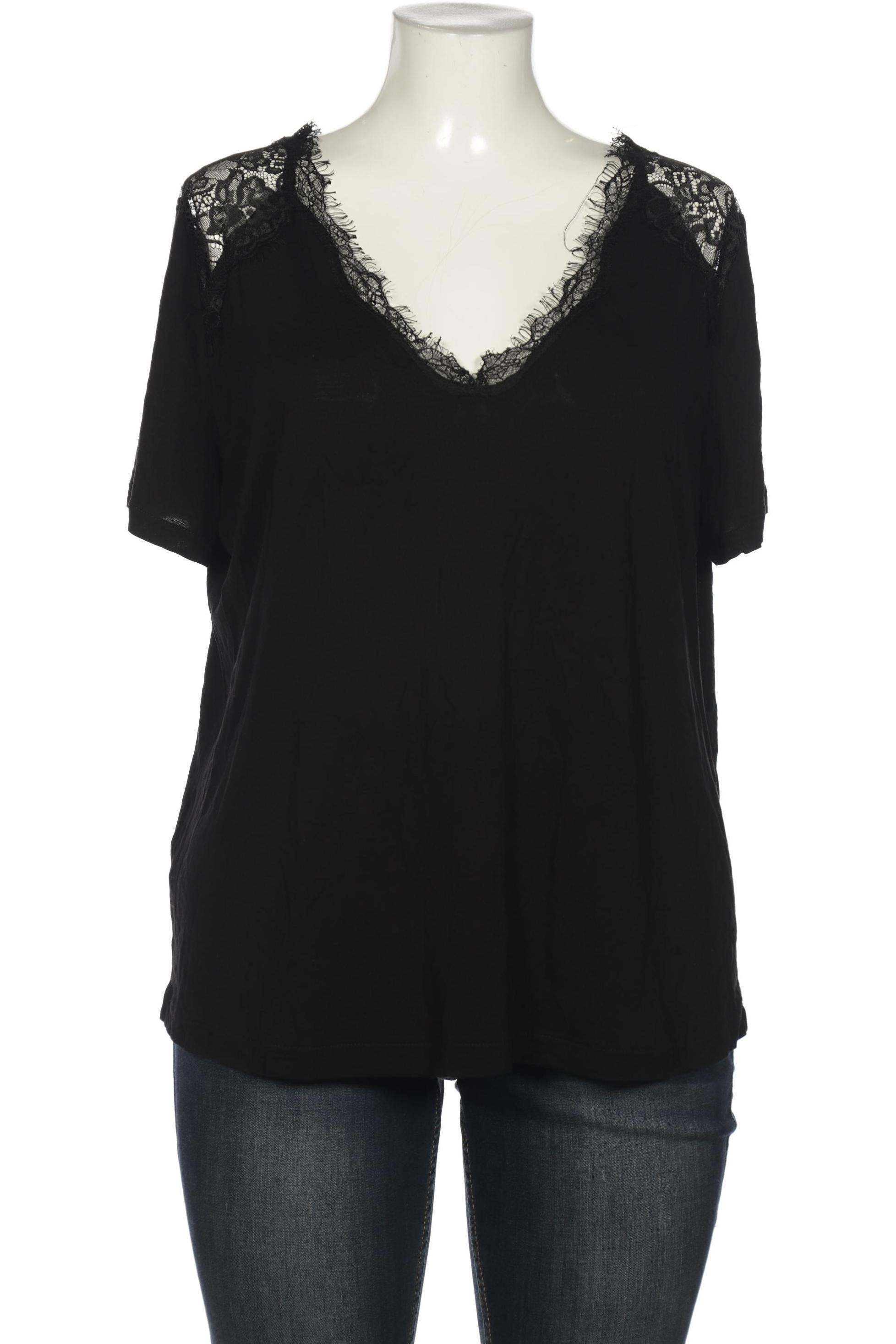 

violeta by Mango Damen T-Shirt, schwarz, Gr. 42