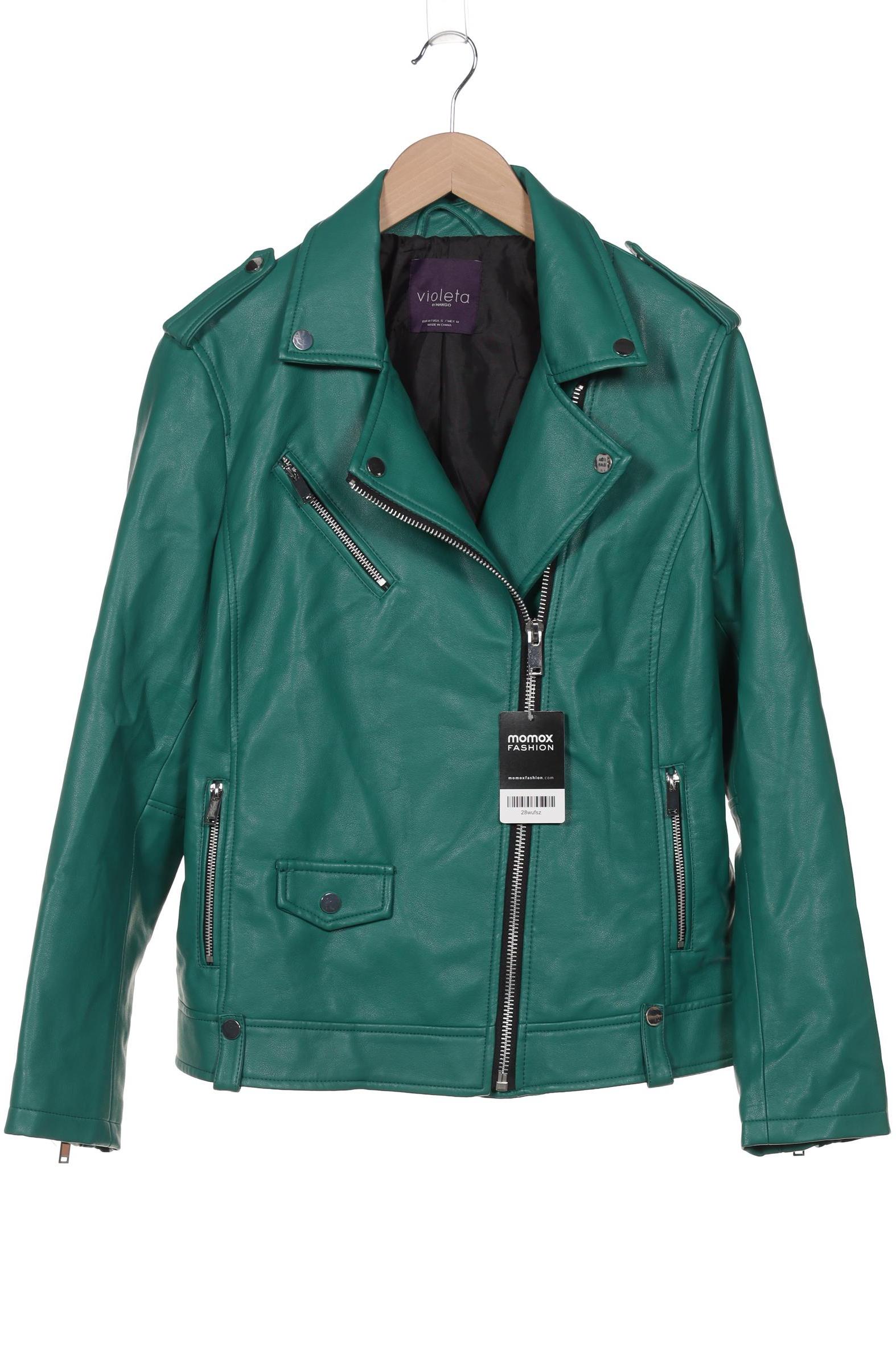 

violeta by Mango Damen Jacke, grün, Gr. 38