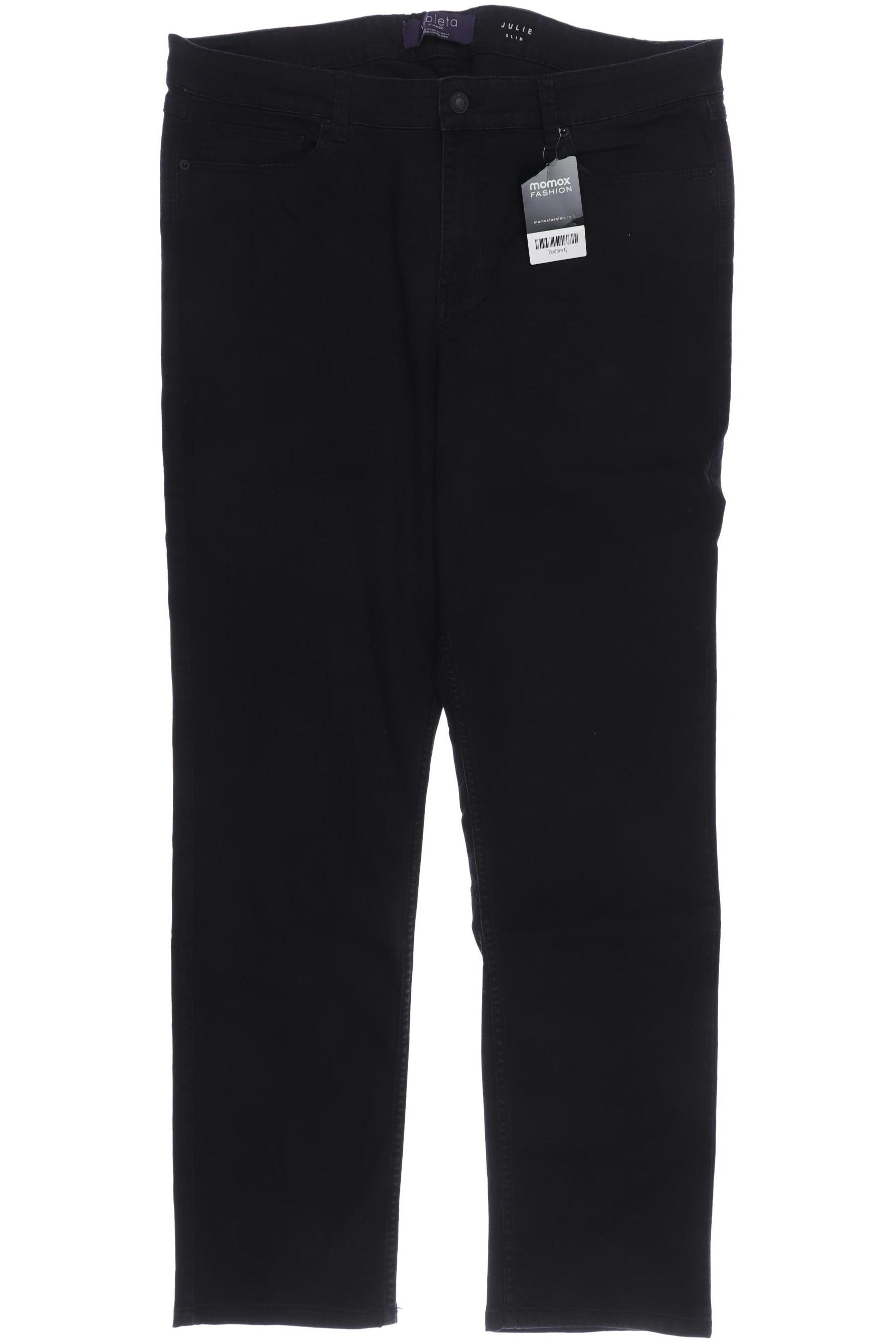 

violeta by Mango Damen Jeans, schwarz, Gr. 54