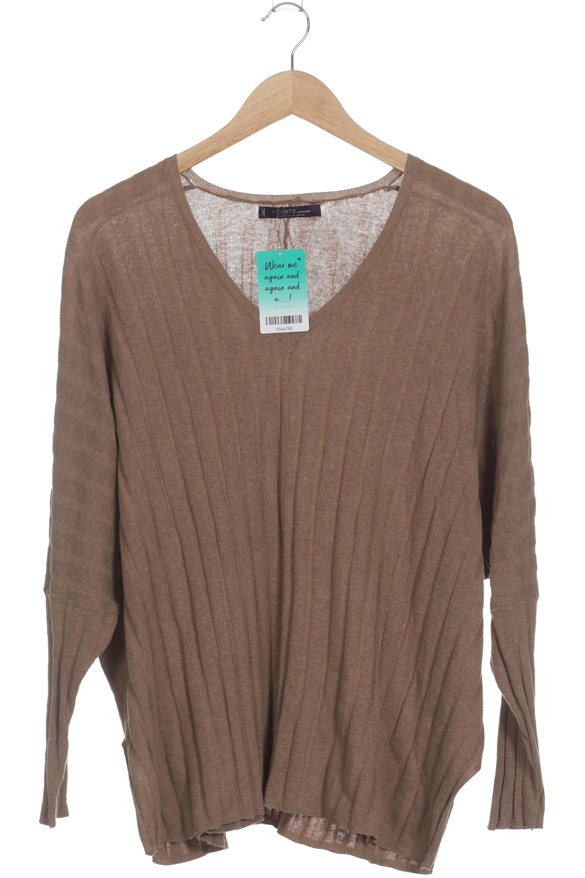 

violeta by Mango Damen Pullover, braun, Gr. 36