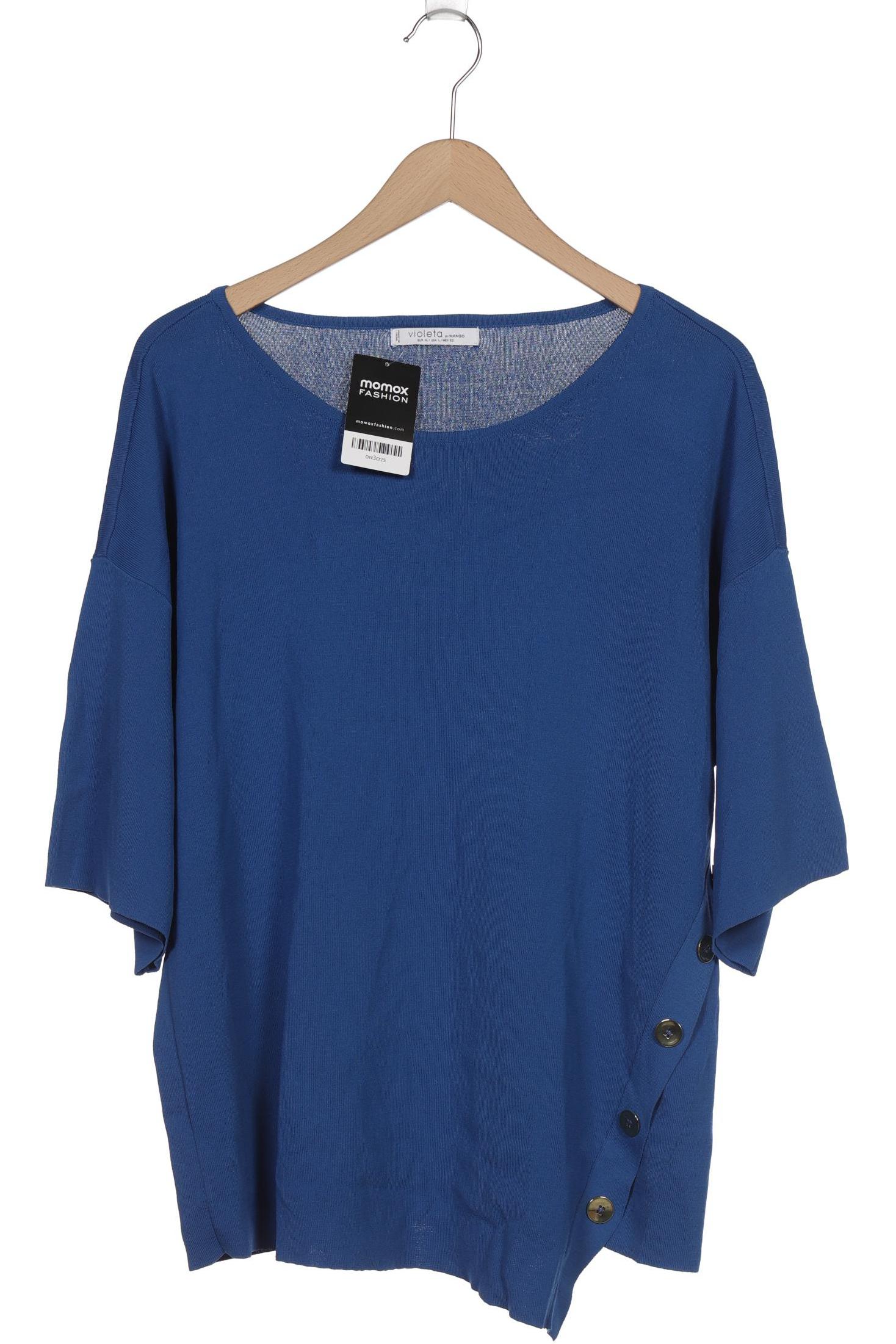 

violeta by Mango Damen Pullover, blau, Gr. 44