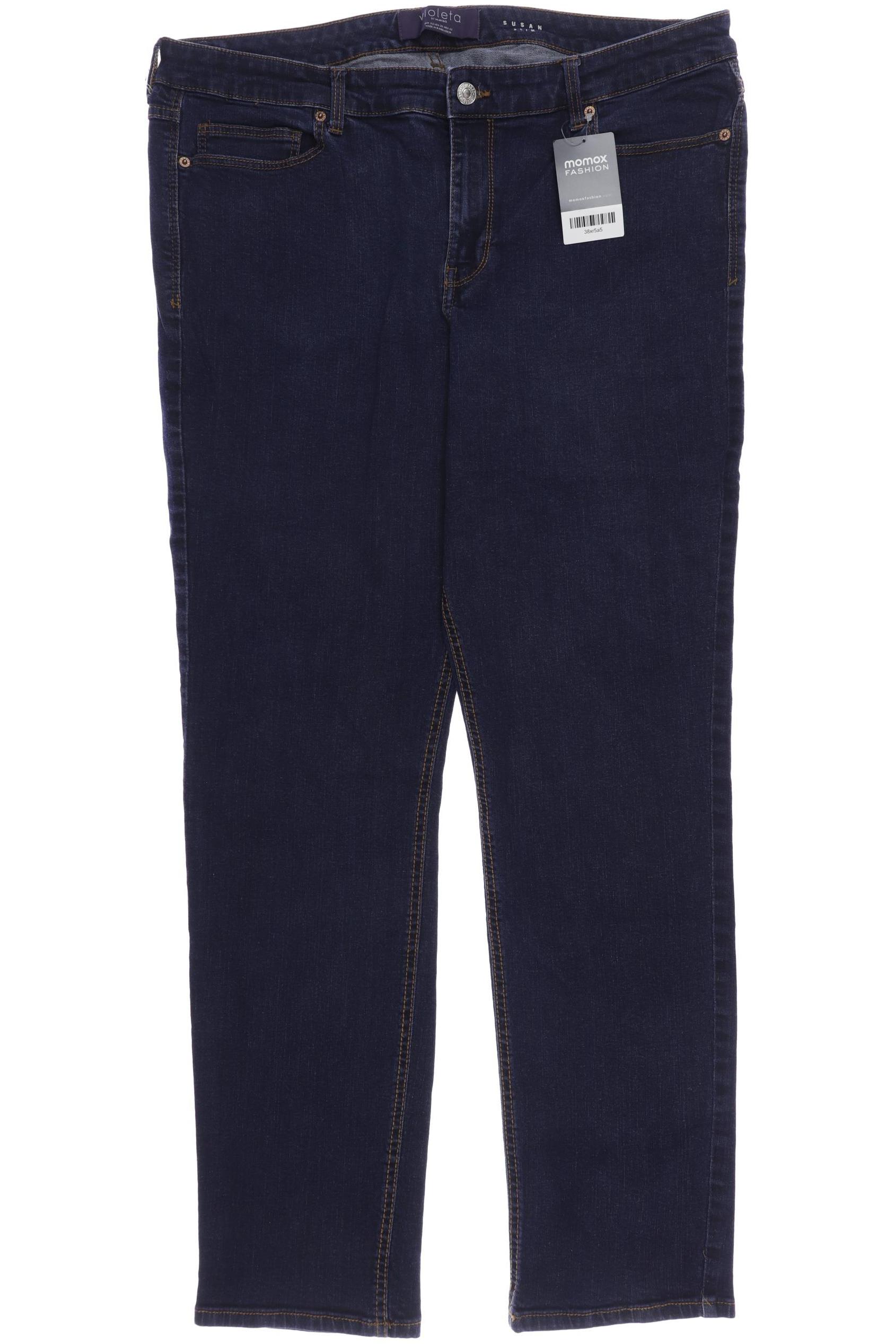 

violeta by Mango Damen Jeans, marineblau, Gr. 52