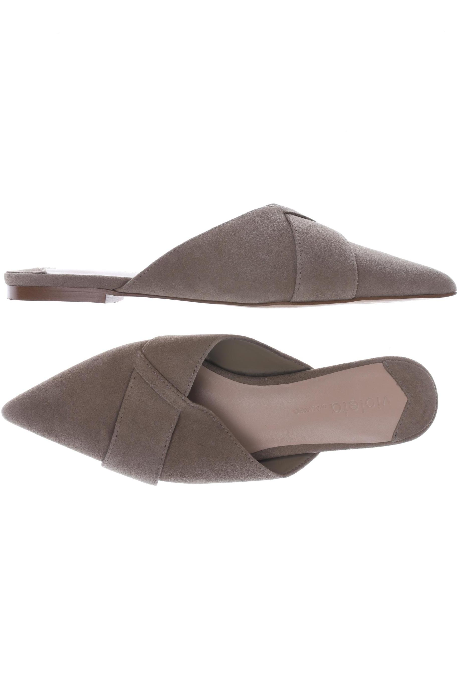 

violeta by Mango Damen Sandale, beige, Gr. 38