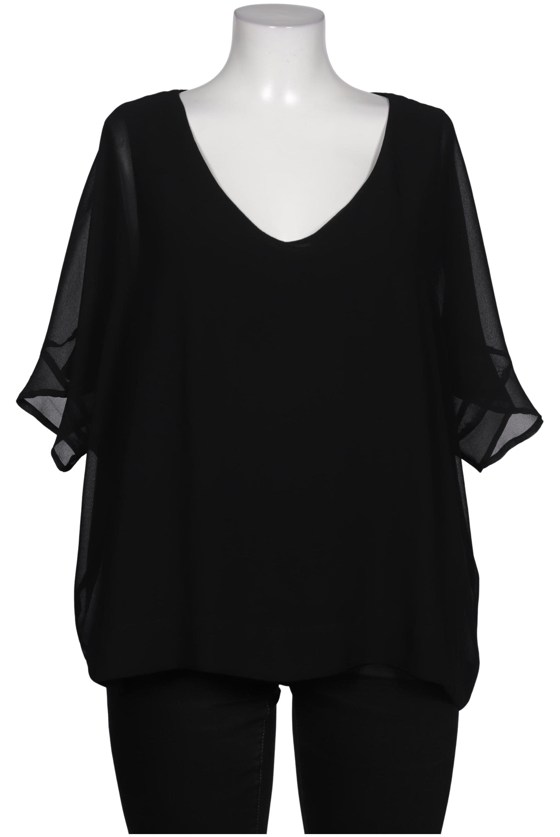 

violeta by Mango Damen Bluse, schwarz, Gr. 46