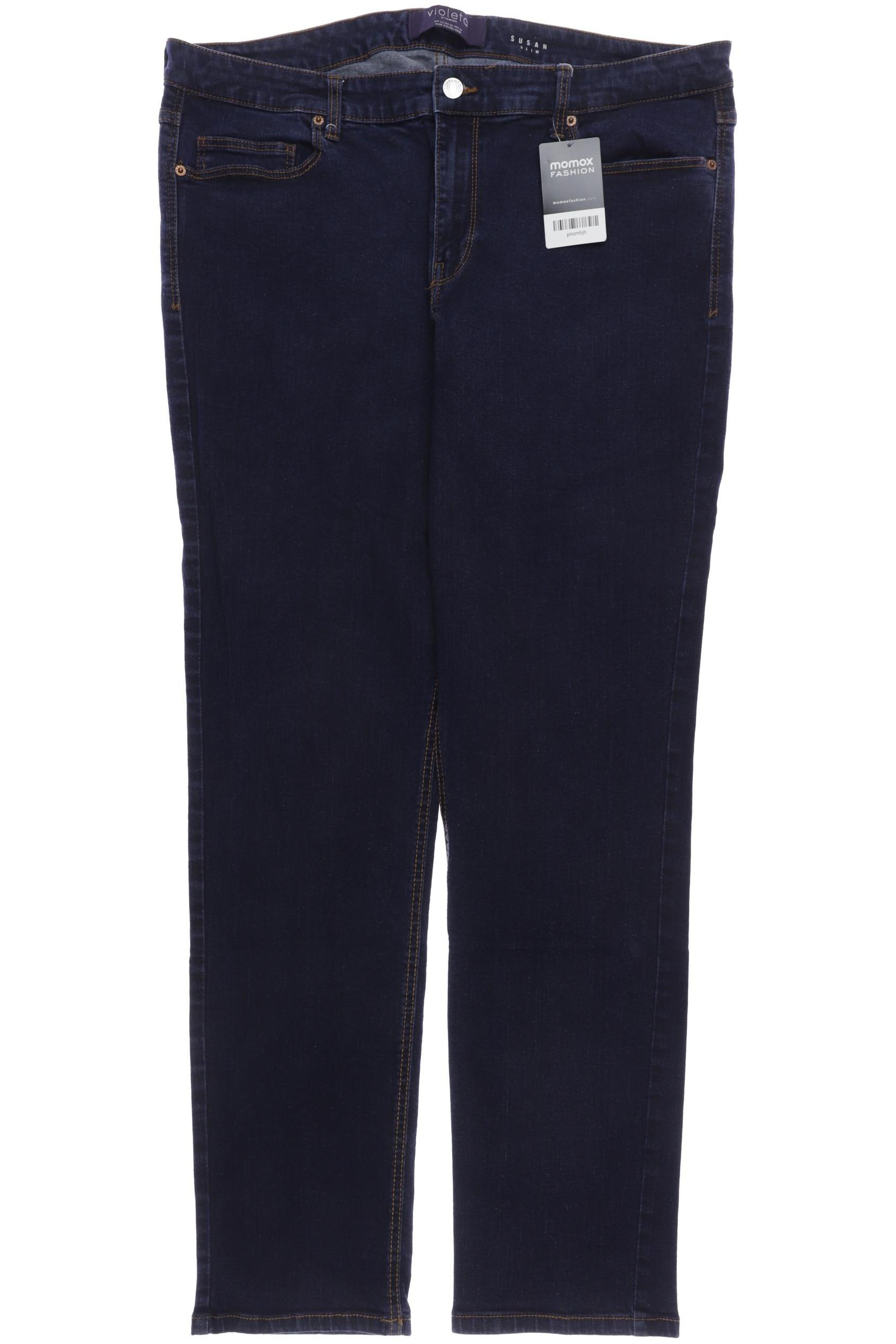 

violeta by Mango Damen Jeans, marineblau, Gr. 52