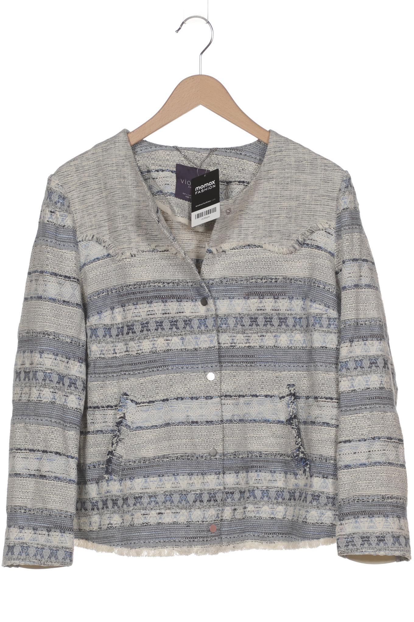 

violeta by Mango Damen Jacke, hellblau, Gr. 42