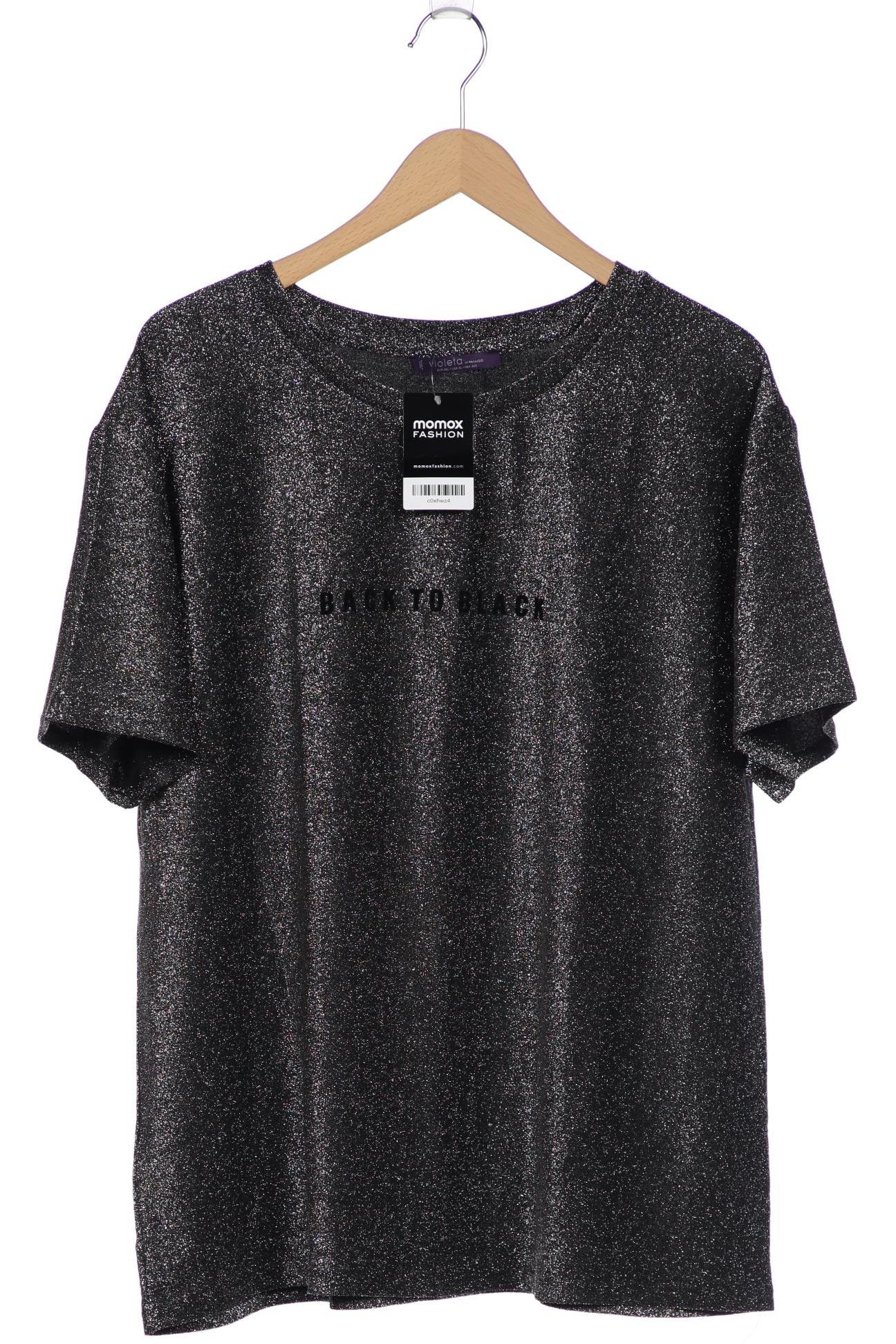 

violeta by Mango Damen T-Shirt, silber