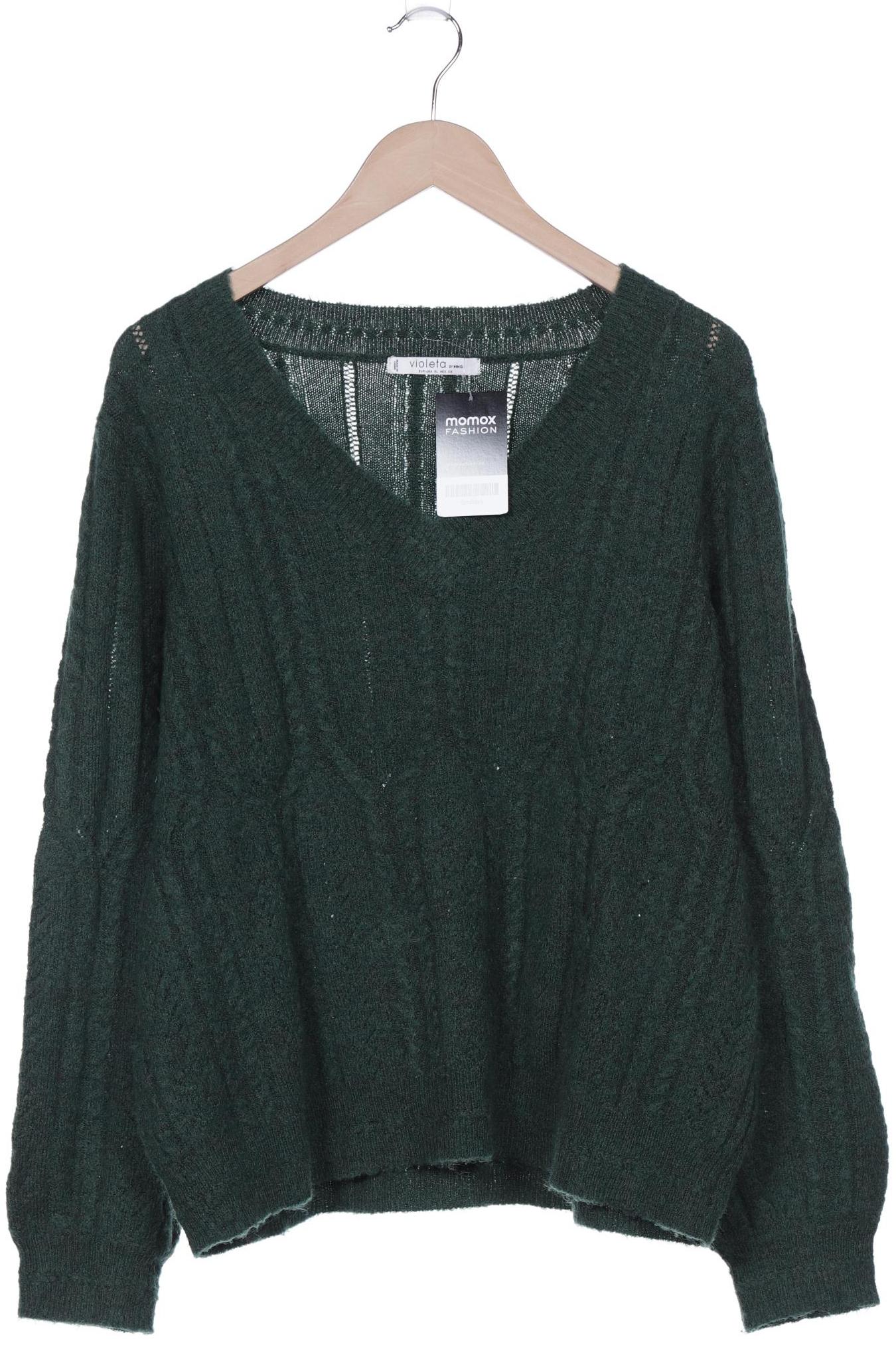 

violeta by Mango Damen Pullover, grün, Gr. 44