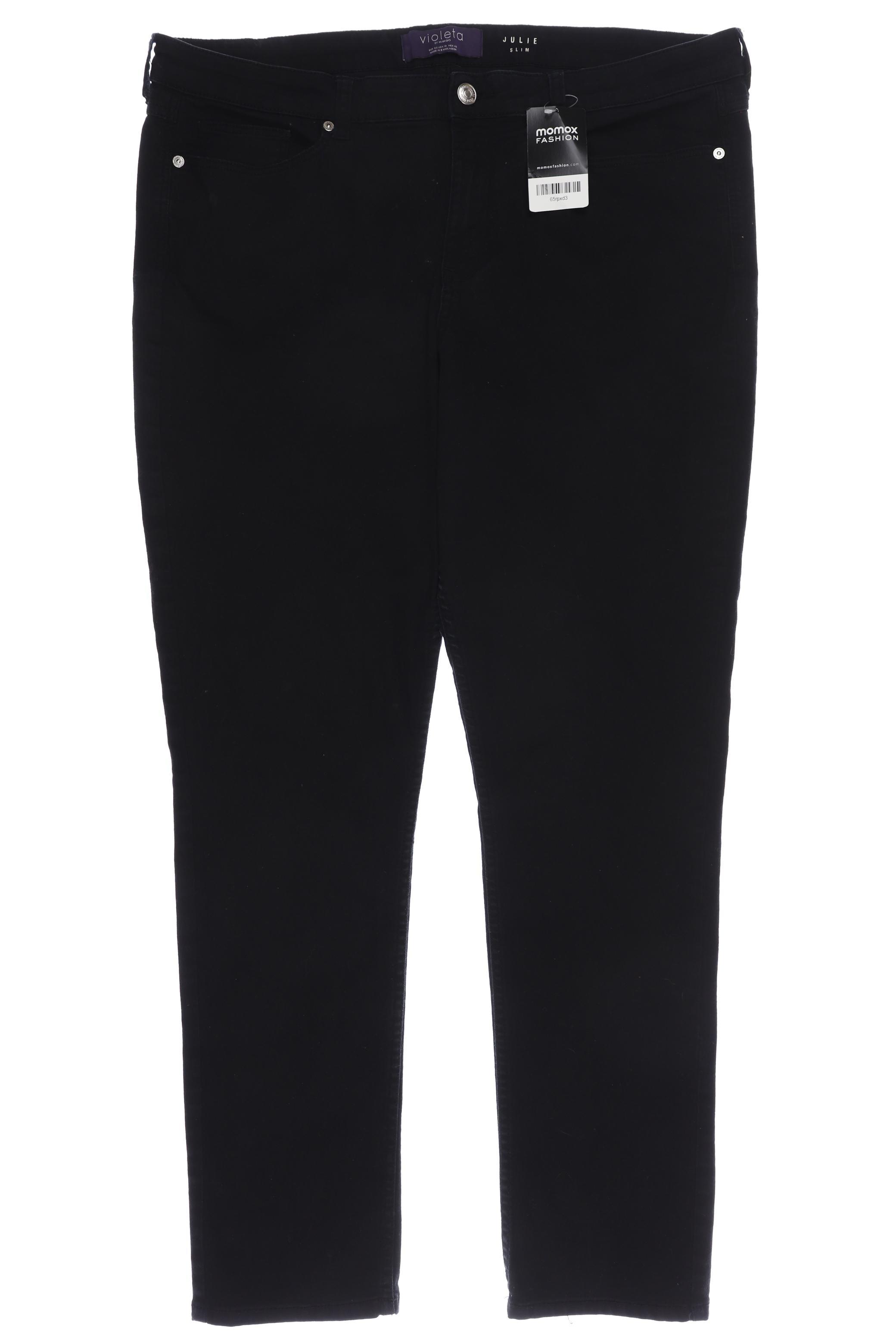 

violeta by Mango Damen Jeans, schwarz