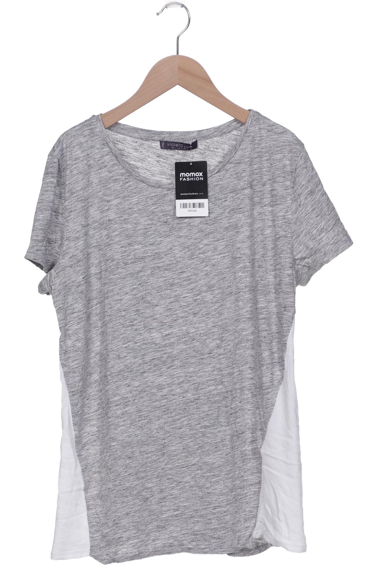 

violeta by Mango Damen T-Shirt, grau
