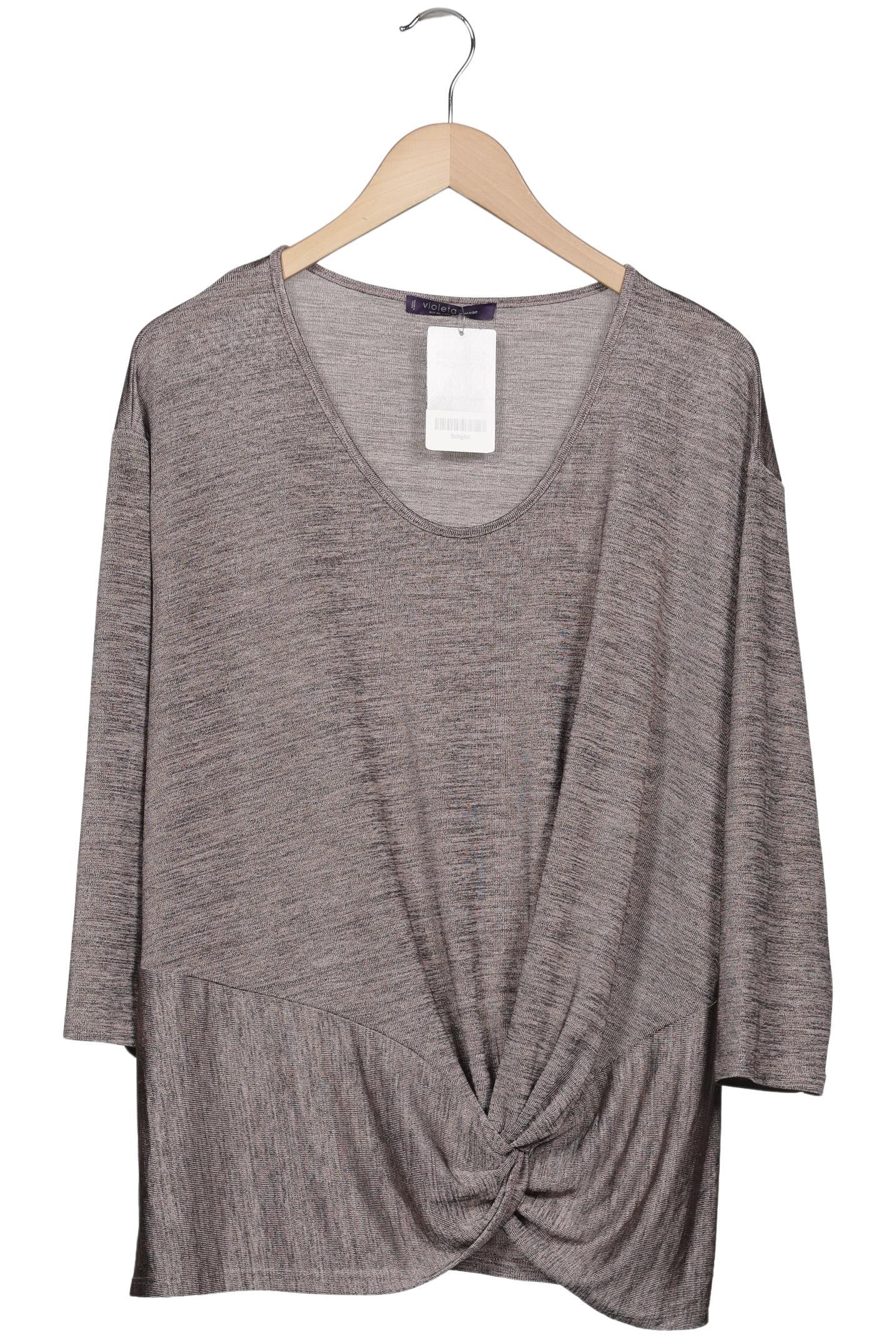 

violeta by Mango Damen Langarmshirt, braun, Gr. 46