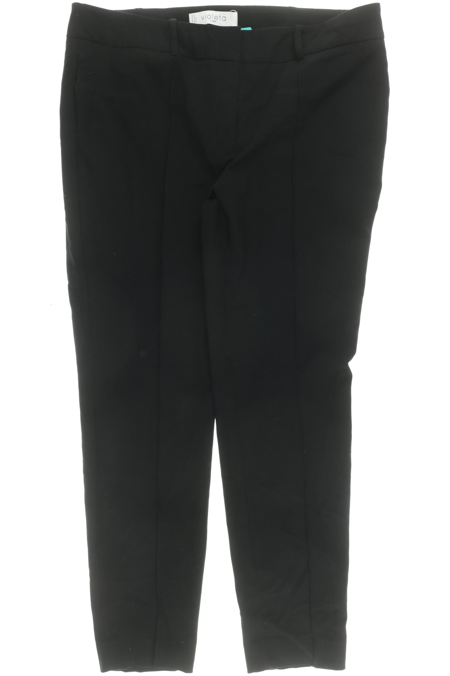 

violeta by Mango Damen Stoffhose, schwarz, Gr. 42