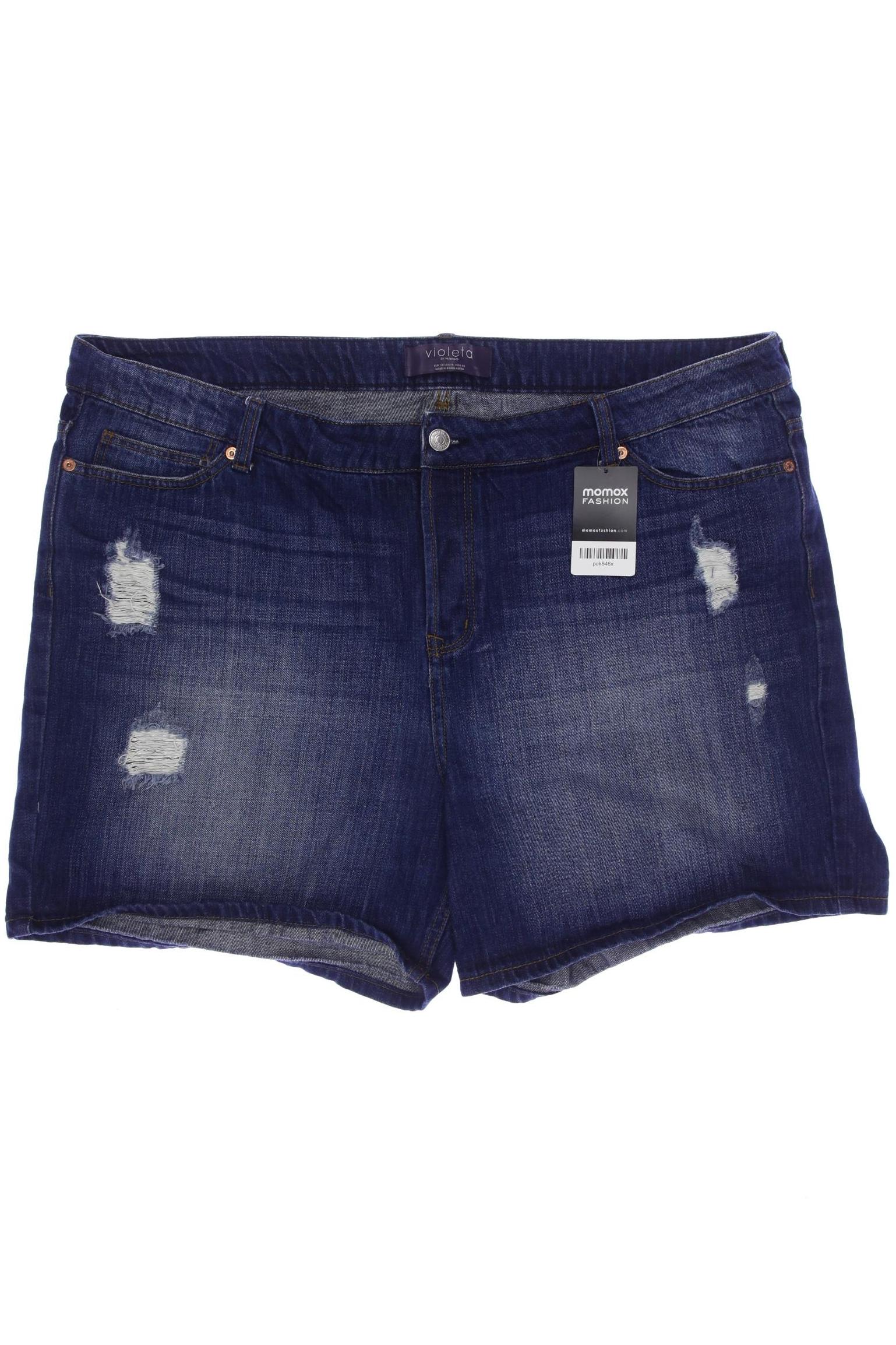 

violeta by Mango Damen Shorts, blau, Gr. 50