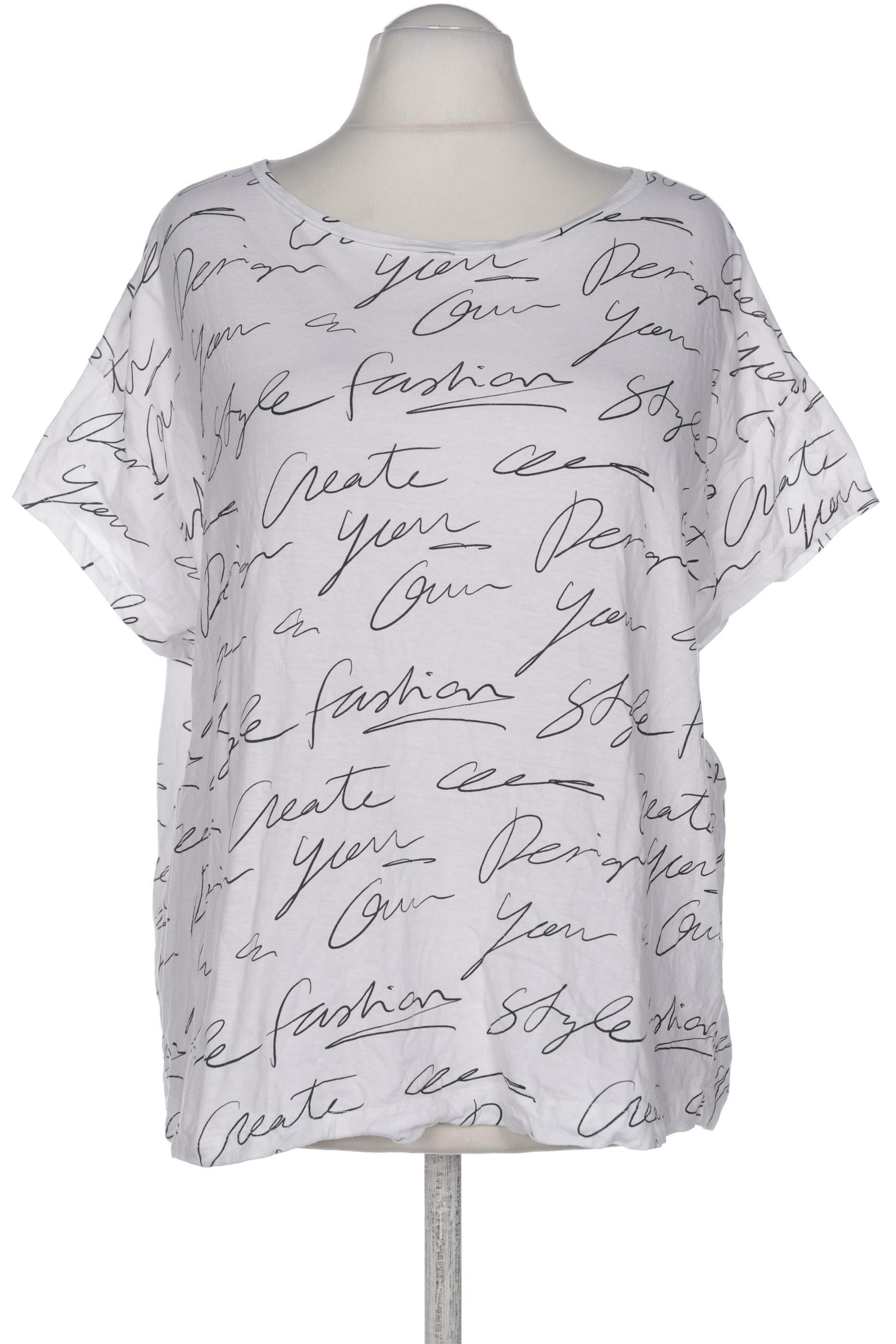 

violeta by Mango Damen T-Shirt, weiß, Gr. 52