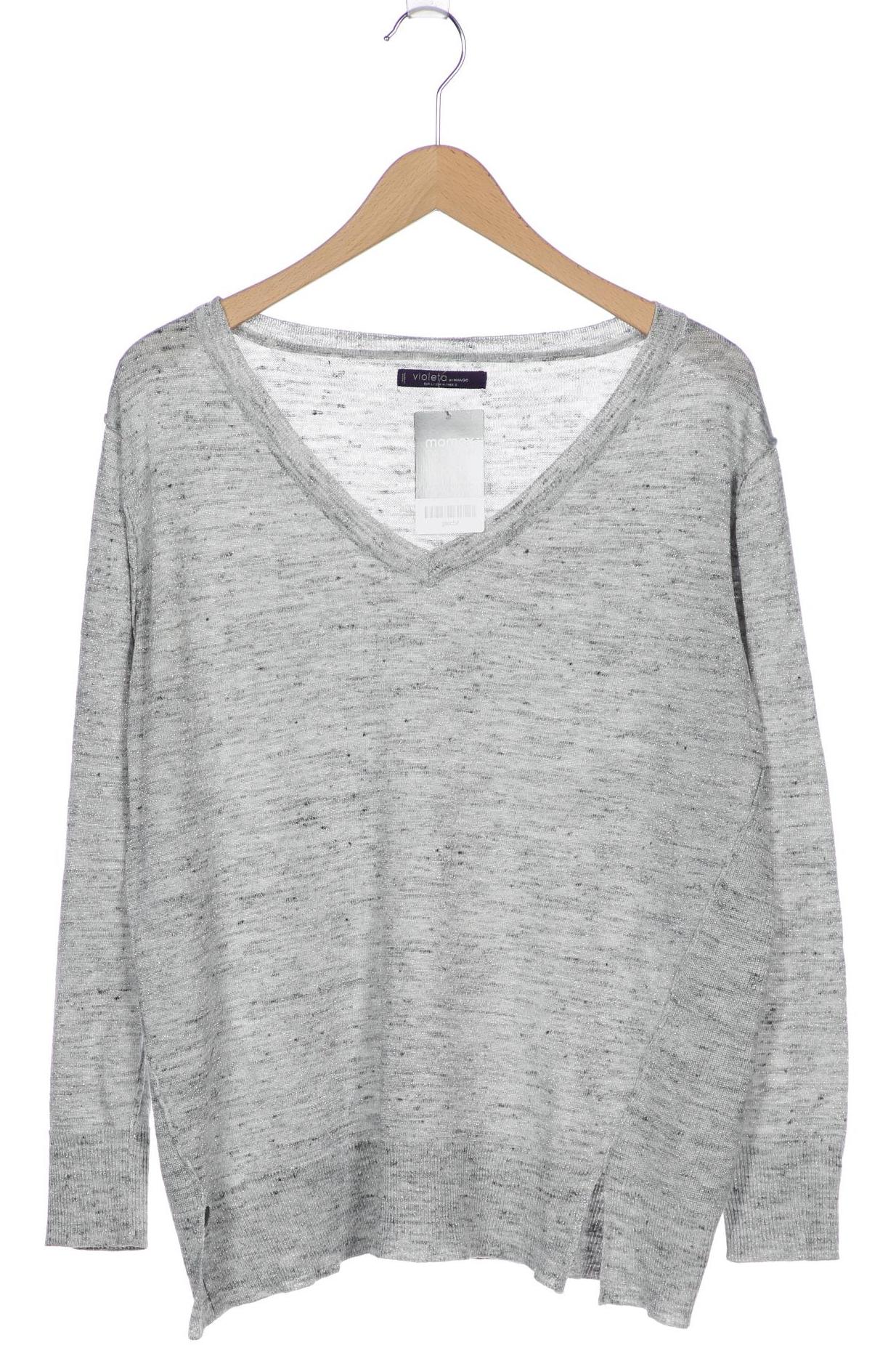 

violeta by Mango Damen Pullover, grau, Gr. 42