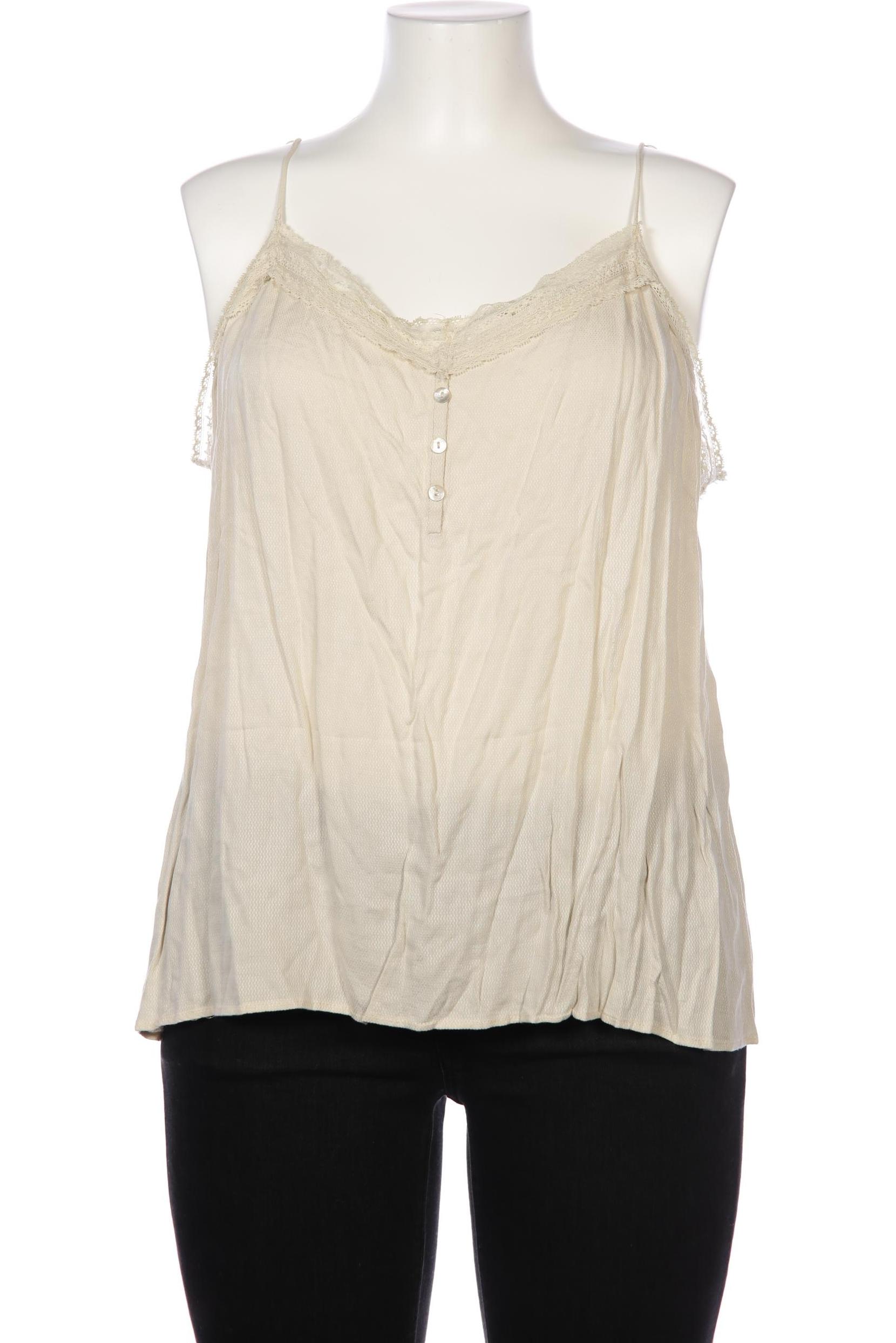 

violeta by Mango Damen Top, beige, Gr. 46