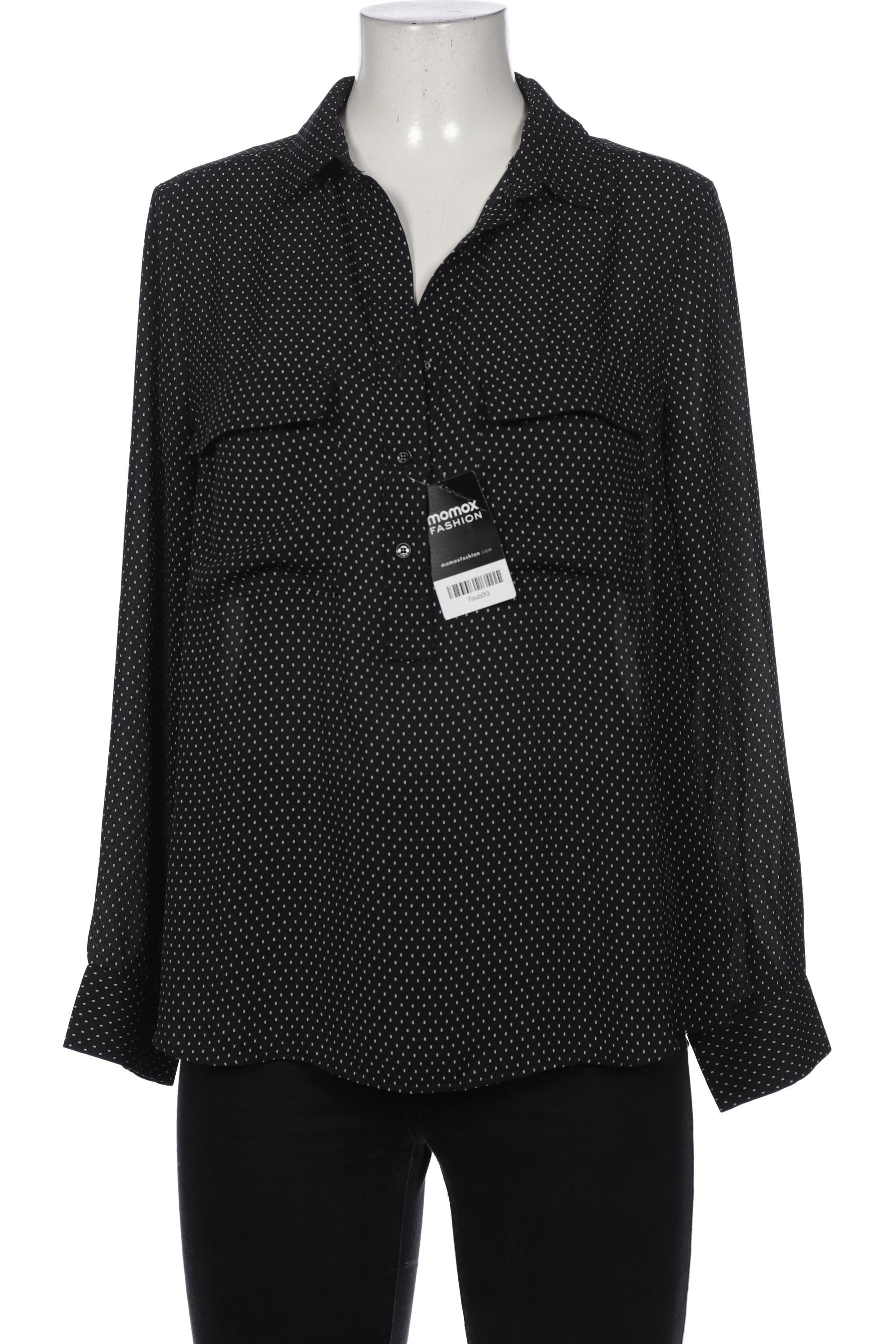 

violeta by Mango Damen Bluse, schwarz, Gr. 38