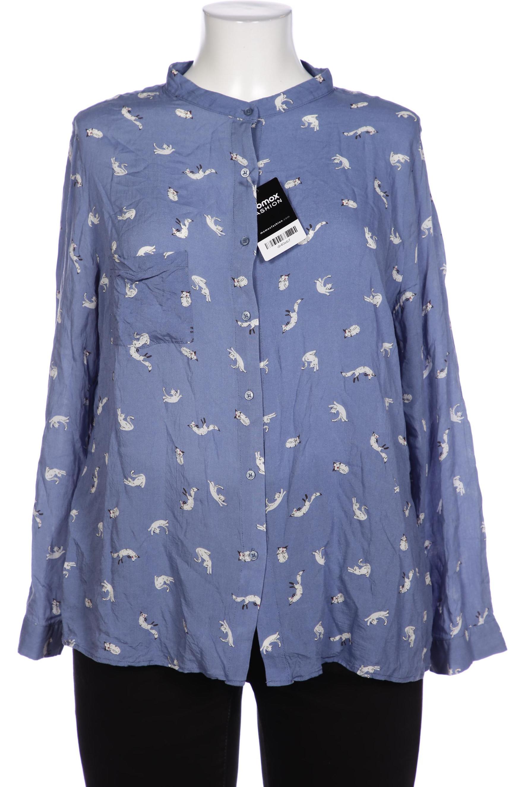 

violeta by Mango Damen Bluse, blau, Gr. 44