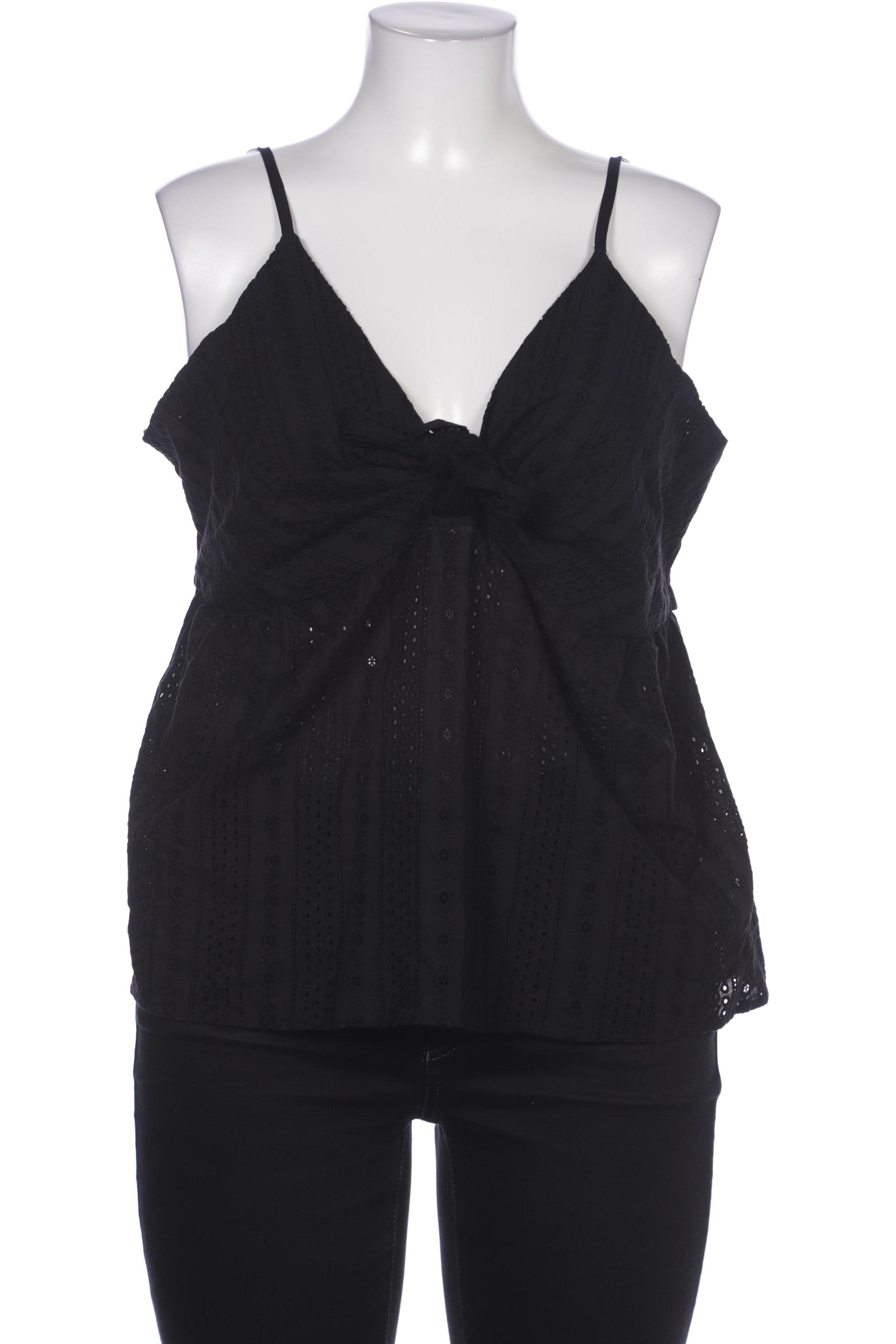 

violeta by Mango Damen Top, schwarz, Gr. 46