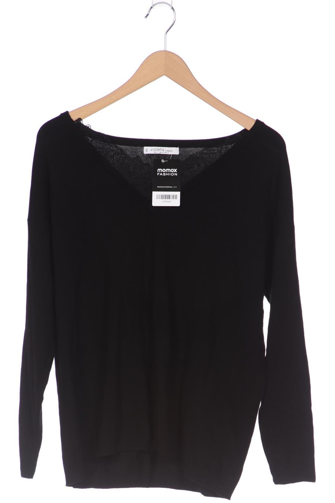 

violeta by Mango Damen Pullover, schwarz