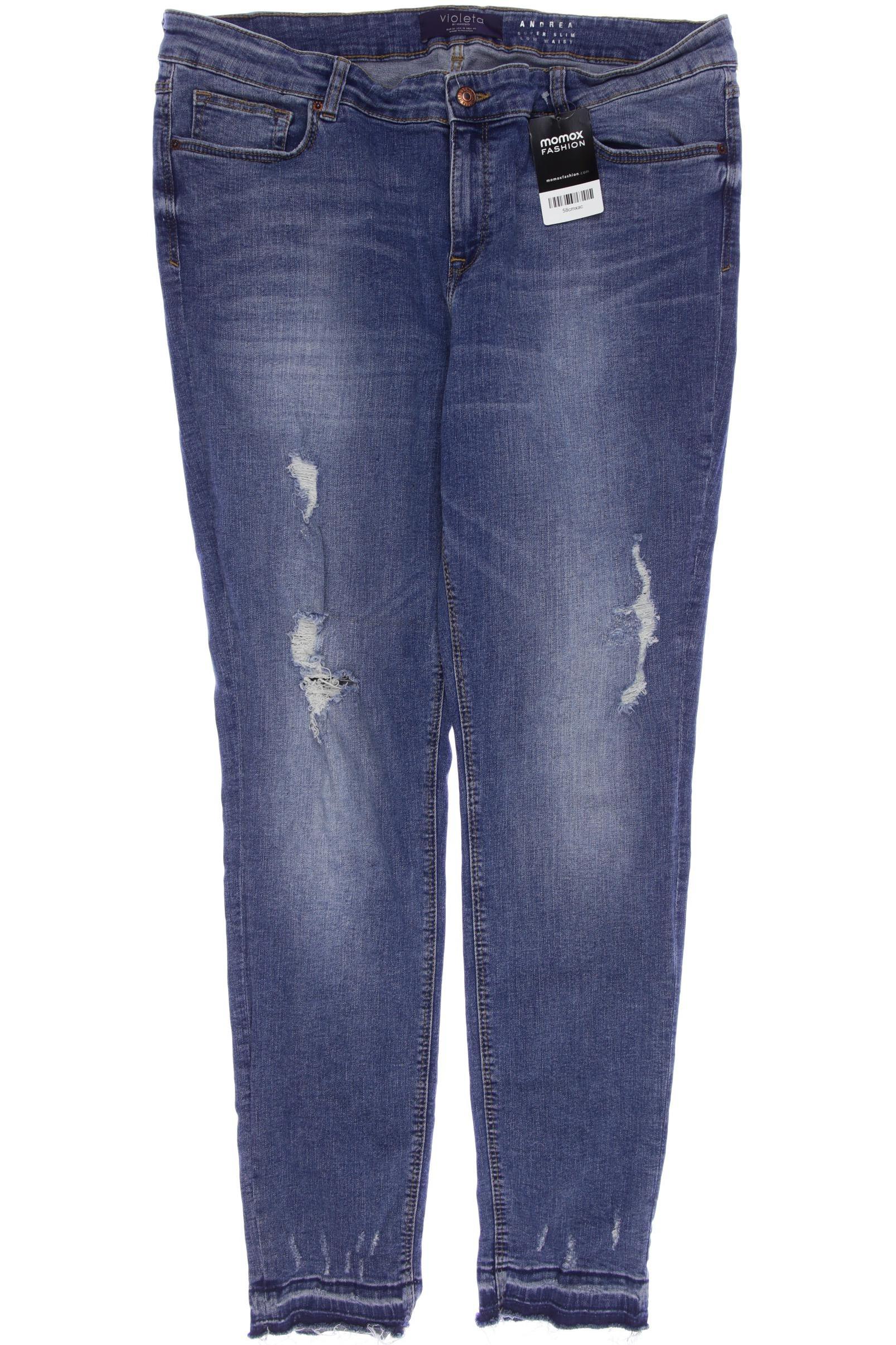 

violeta by Mango Damen Jeans, blau, Gr. 50