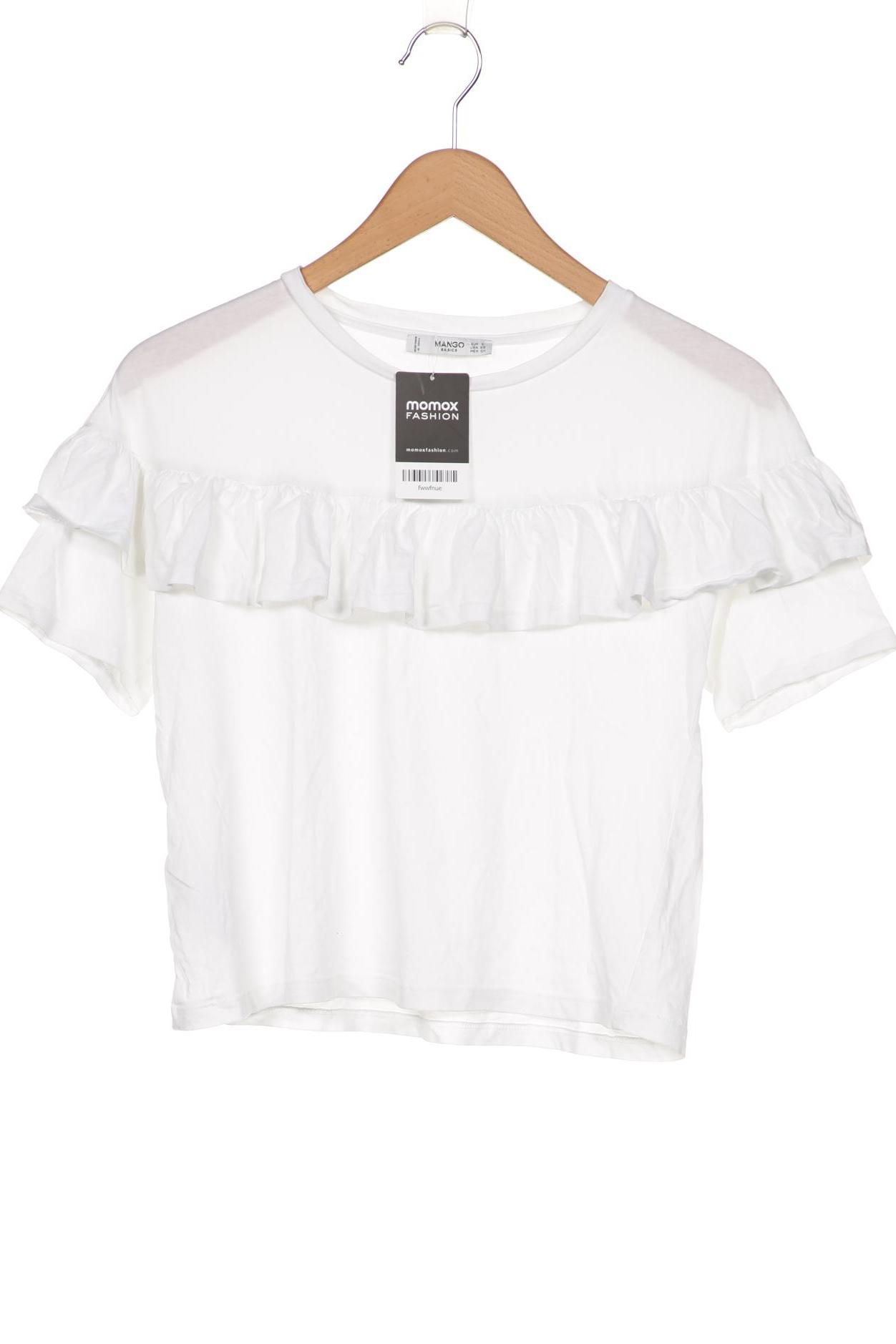 

violeta by Mango Damen T-Shirt, weiß