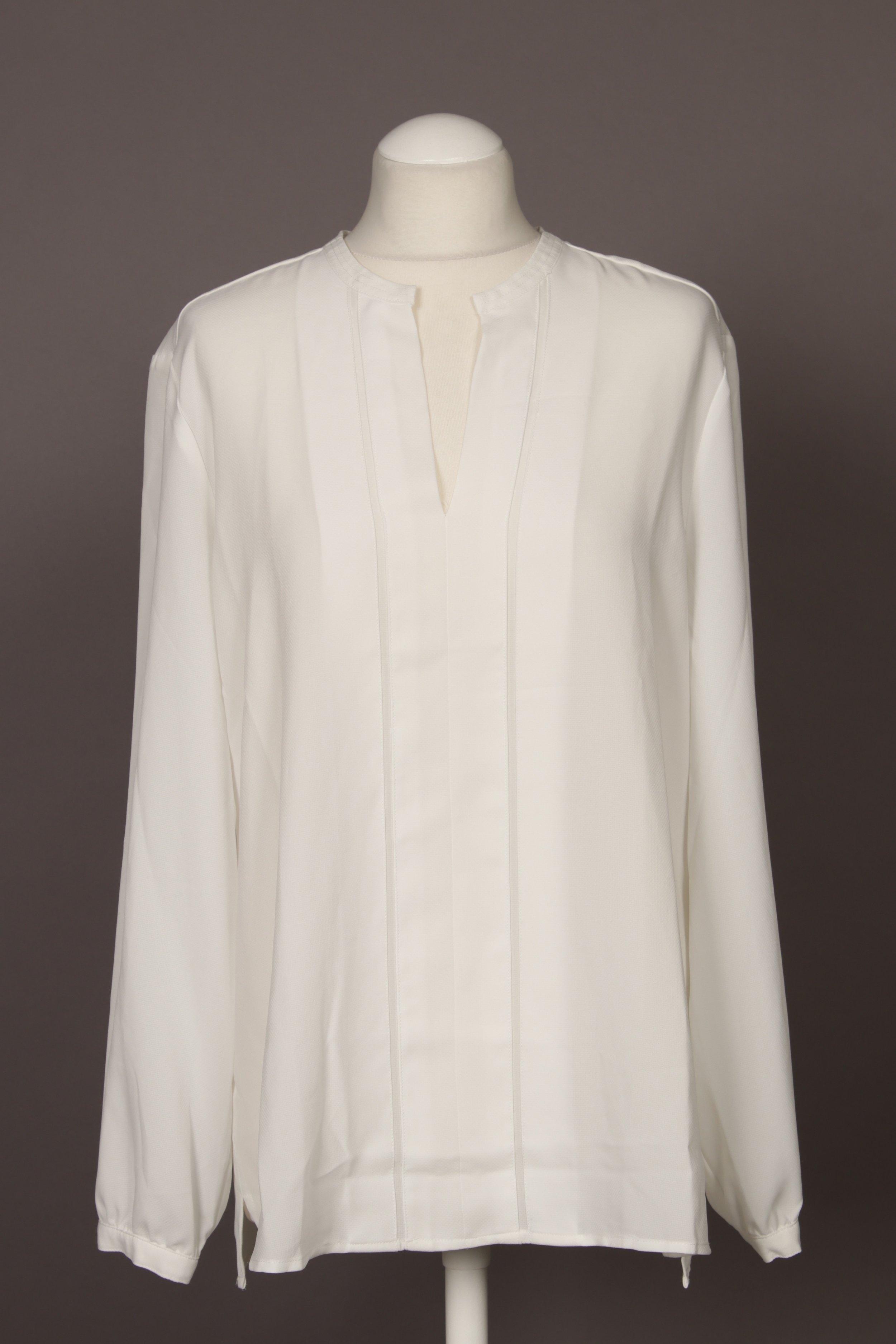 

violeta by Mango Damen Bluse, weiß, Gr. 38