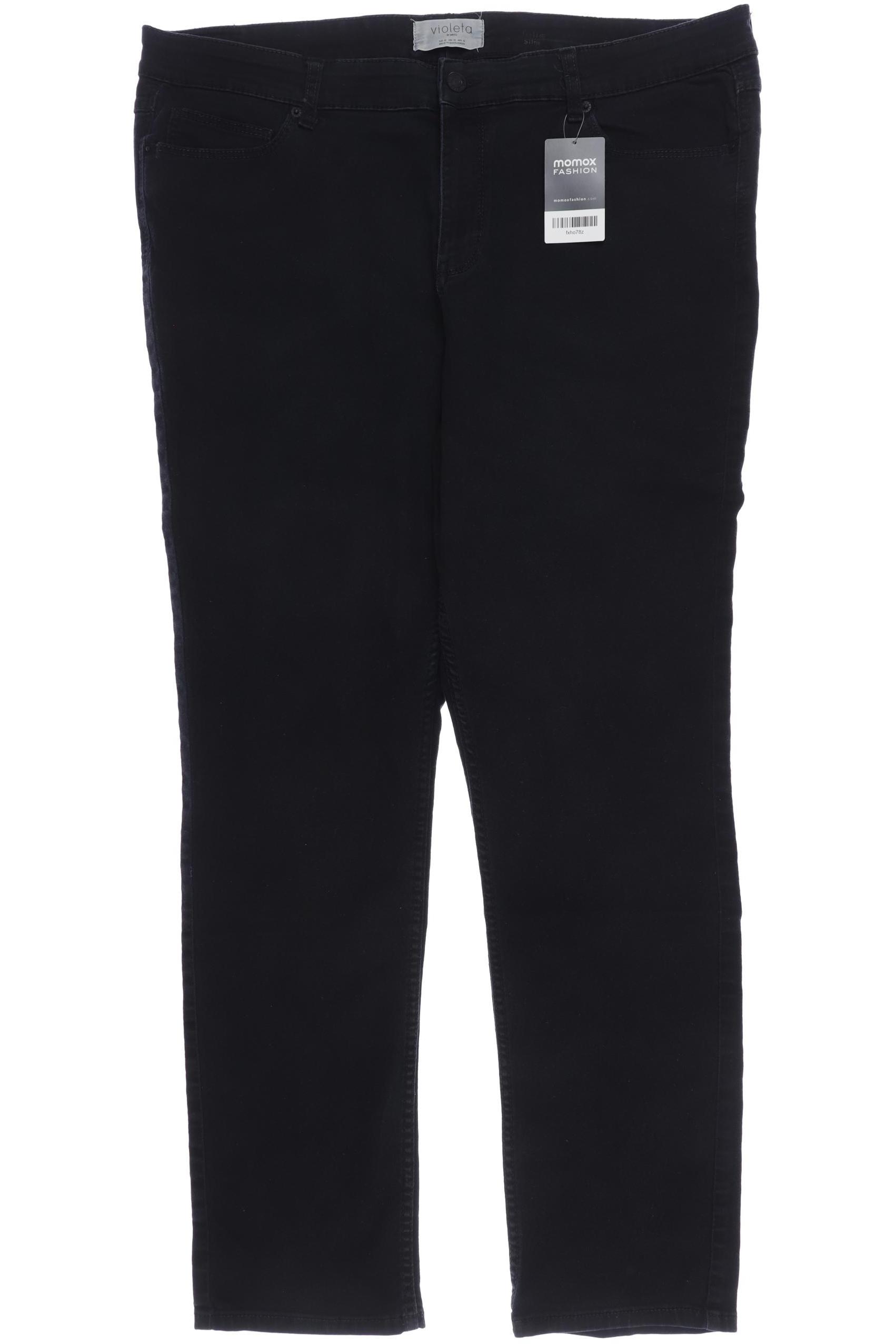 

violeta by Mango Damen Jeans, schwarz, Gr. 52